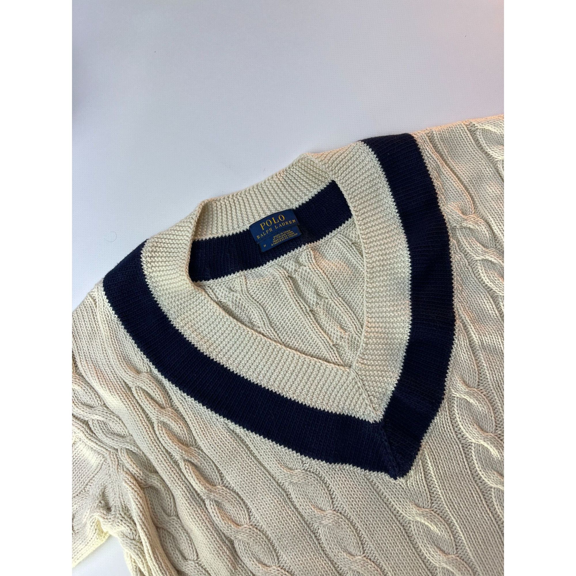 Polo Ralph Lauren × Ralph Lauren Polo Ralph Lauren Womens Cable-Knit Sweater Size M / US 6-8 / IT 42-44 - 2 Thumbnail
