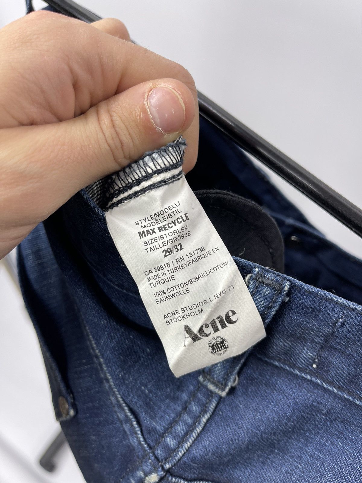 Acne Studios Acne Studios Jeans Blue Size 29/32 Max Recycle Size US 29 - 6 Thumbnail