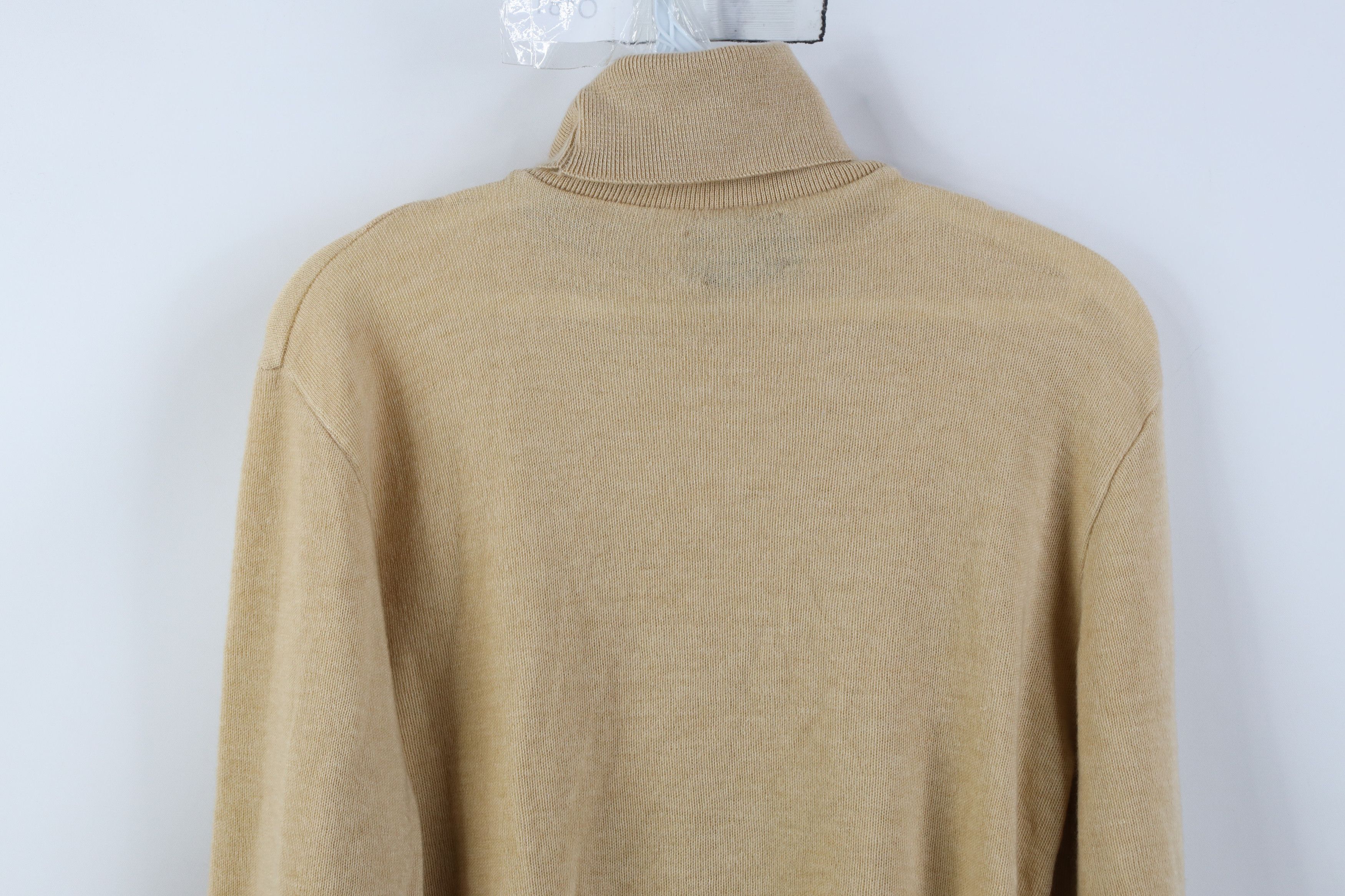 Vintage Vintage 70s Streetwear Soft Turtleneck Sweater Beige Tan USA Size US S / EU 44-46 / 1 - 9 Thumbnail