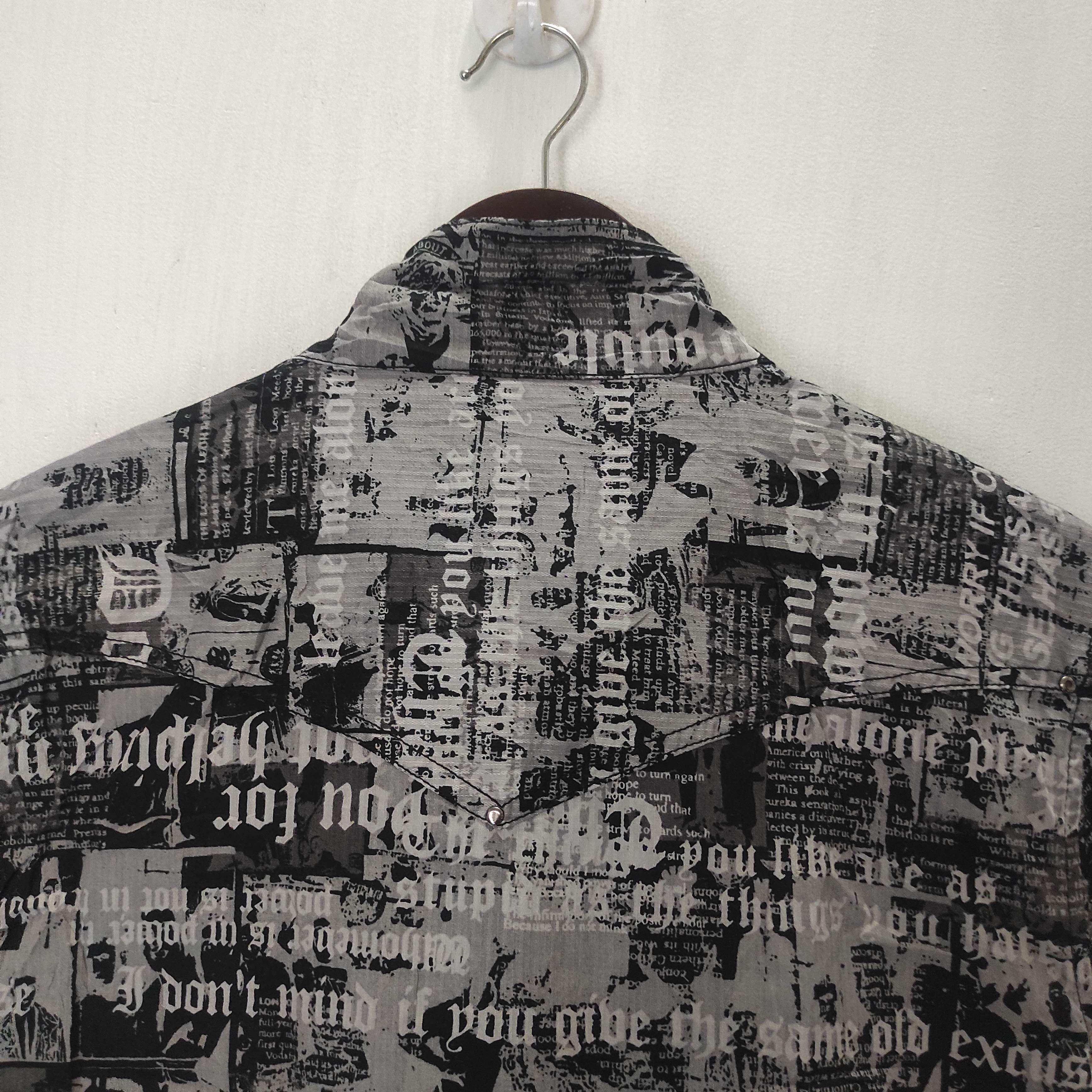 Affliction SPLENDID SATISFACTION Poem Punk Full Print Zipper Shirt Size US M / EU 48-50 / 2 - 14 Thumbnail
