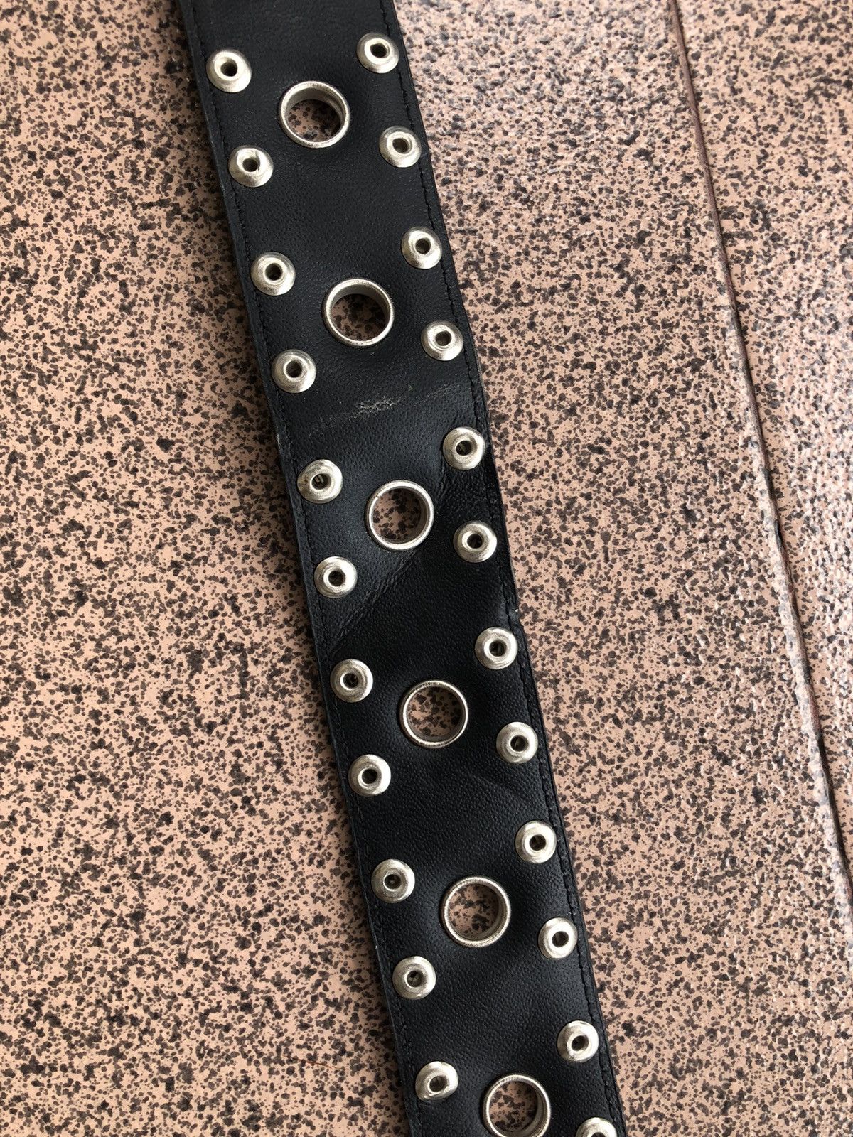 Japanese Brand Black leather studded ring belt lgb if six was nine style Size ONE SIZE - 5 Thumbnail