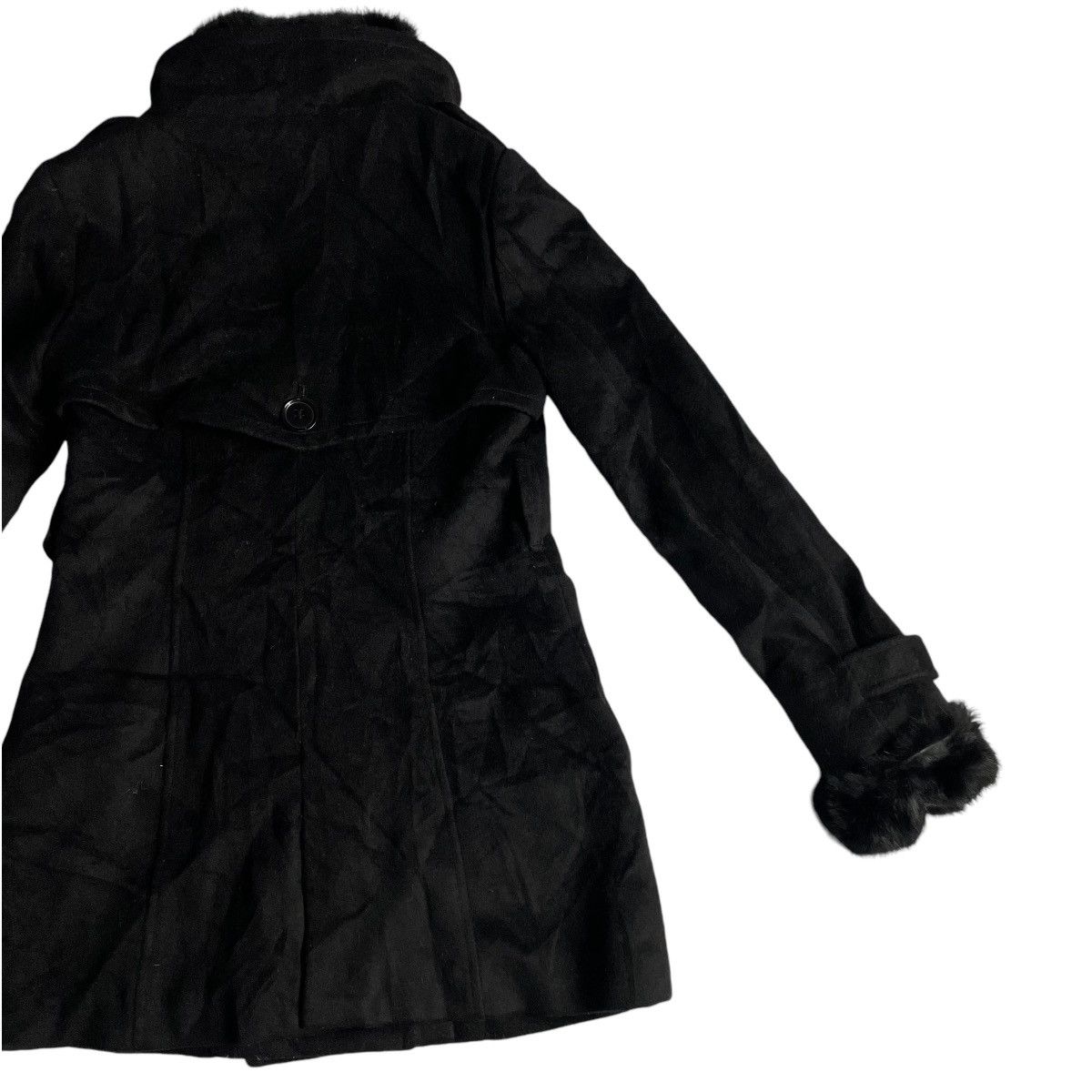 If Six Was Nine × Japanese Brand × Le Grande Bleu (L.G.B.) 🇯🇵 SPIRAL GIRL LINED FUR BUTTON UP WOOL HEAVY COAT JACKET Size S / US 4 / IT 40 - 10 Thumbnail