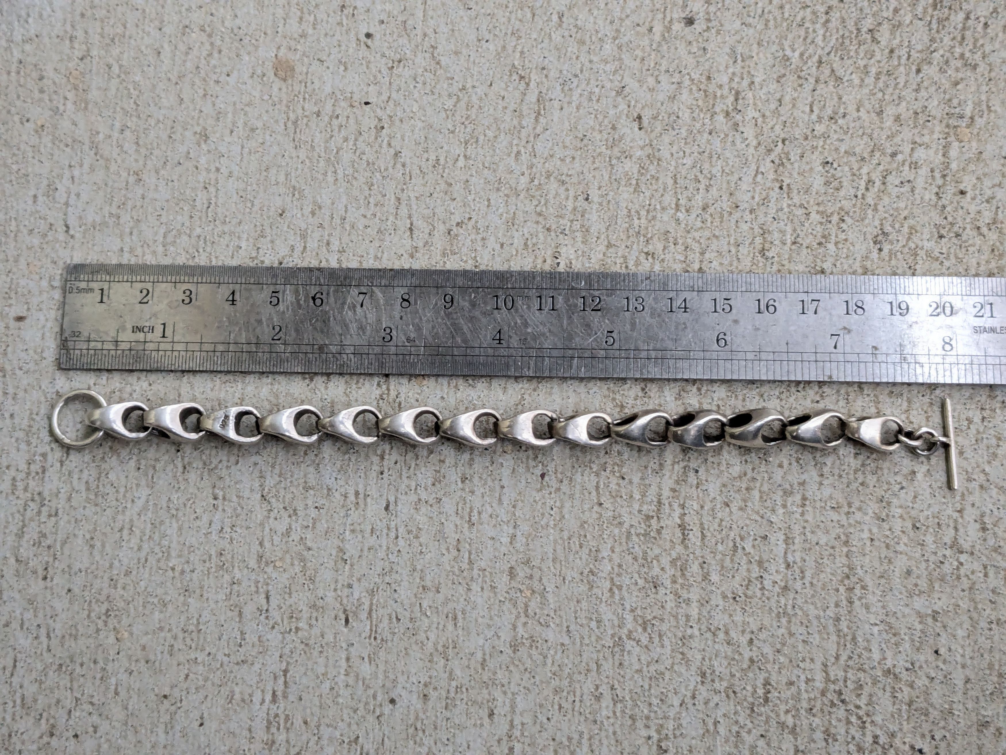 Jewelry × Vintage Vintage Sterling Silver Bracelet Modern Abstract Punk Size ONE SIZE - 14 Thumbnail