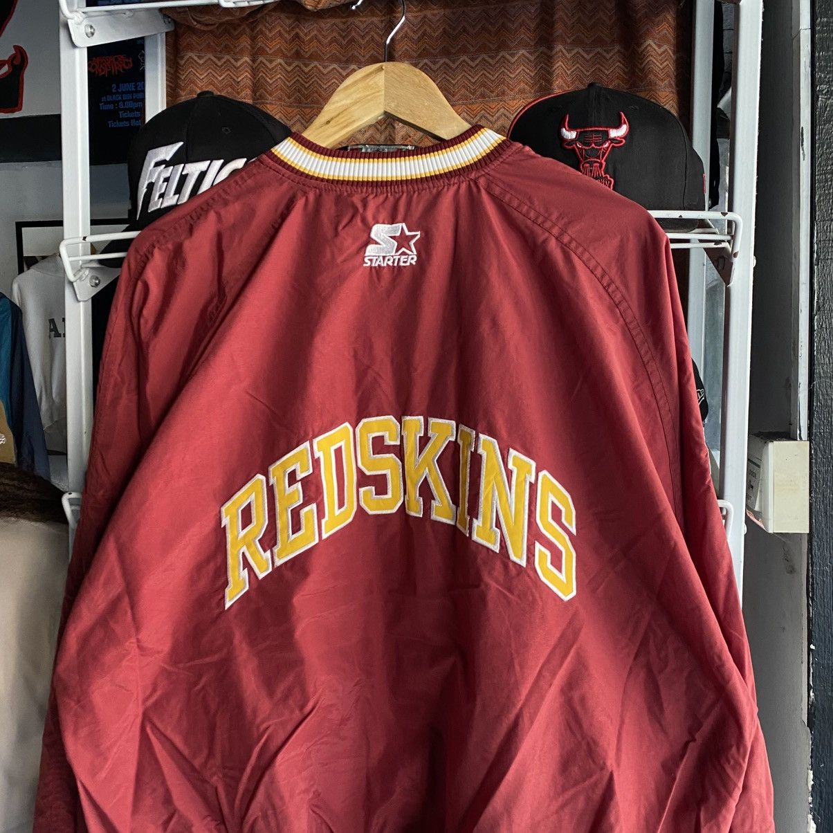 Starter Vintage Starter Pro Line Washington Redskins Pullover Jacket Size US L / EU 52-54 / 3 - 3 Thumbnail