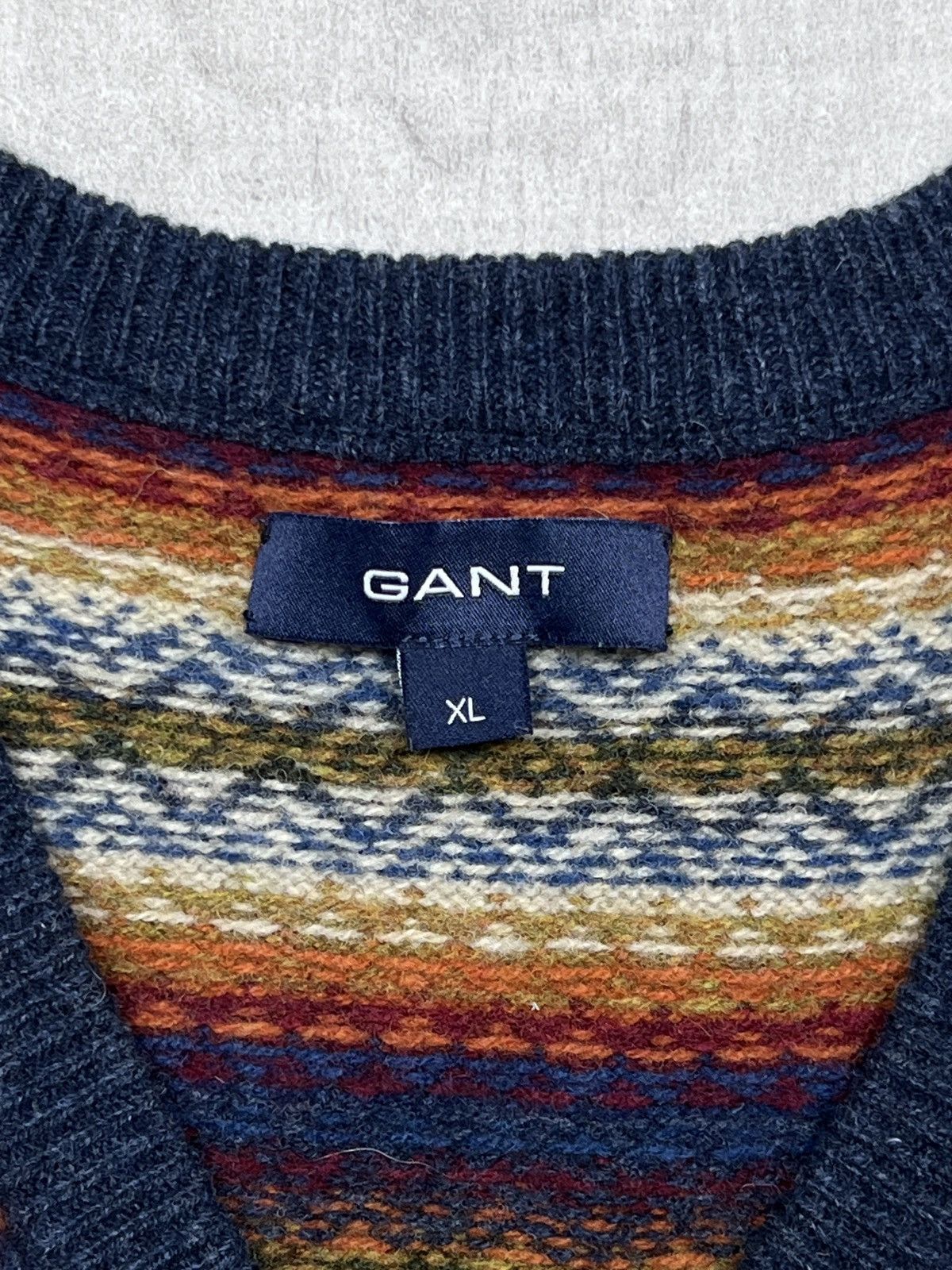 Gant Gant Wool Native Pattern Gilet (Y0340) Size XL / US 12-14 / IT 48-50 - 3 Thumbnail