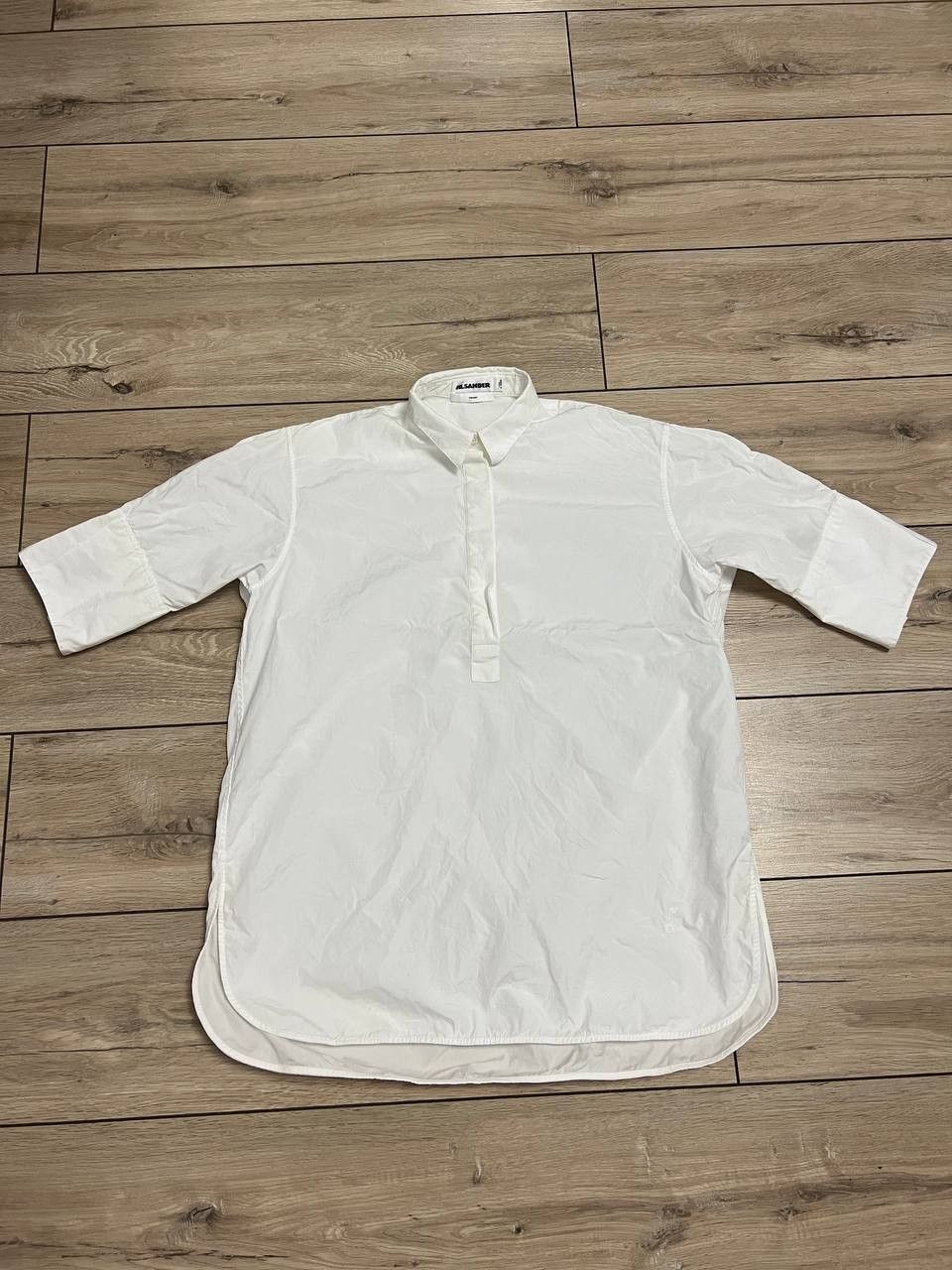 Jil Sander 7 Days Friday Cotton Blouse Shirt White Collar
