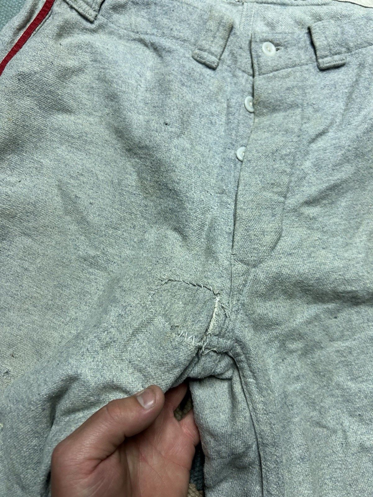 Vintage 1940 wool baseball uniform jersey grocery store chain stitch Size US L / EU 52-54 / 3 - 20 Thumbnail