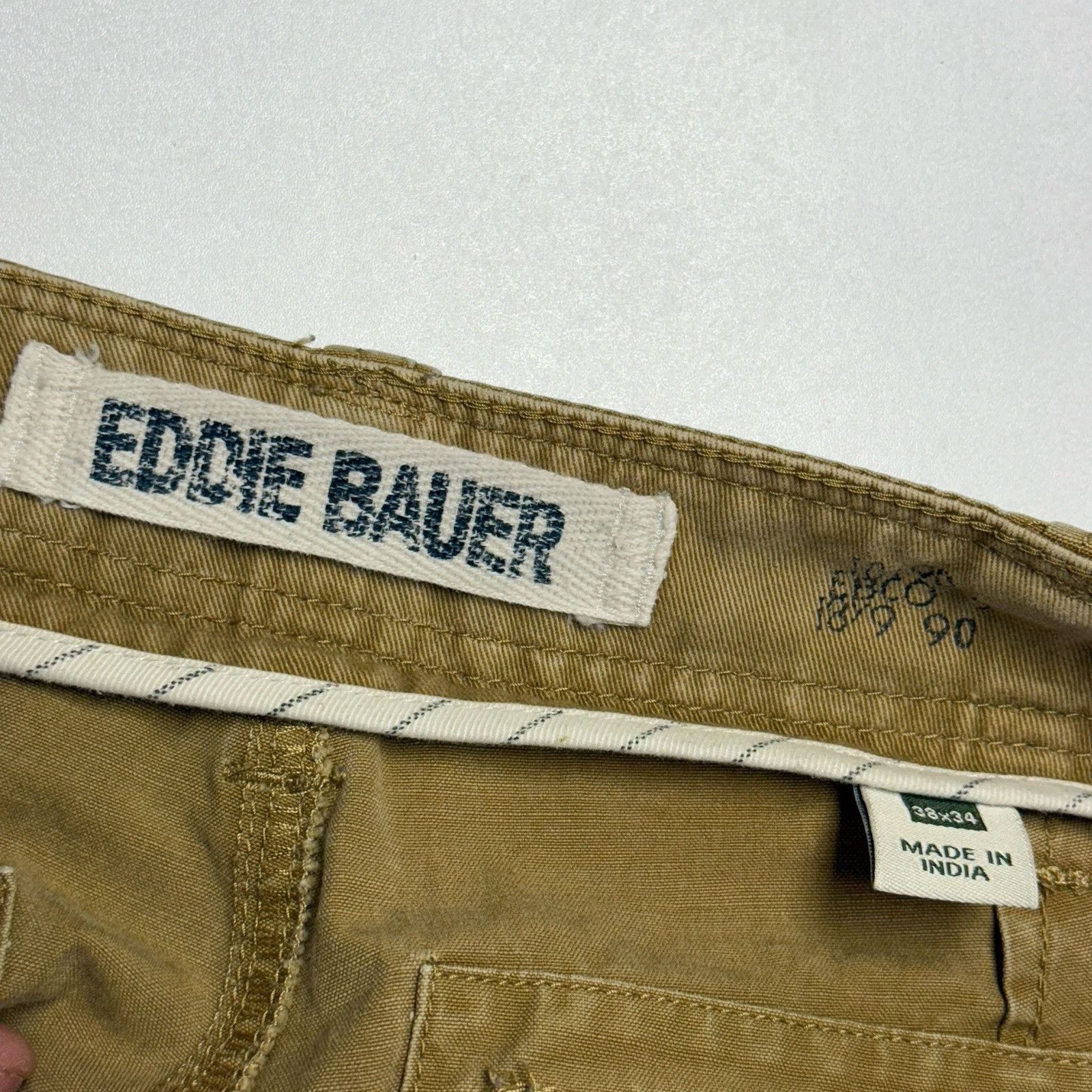 Eddie Bauer Vintage Eddie Bauer Cargo Pants Mens 38x34 Brown Canvas Y2K Size US 38 / EU 54 - 5 Thumbnail