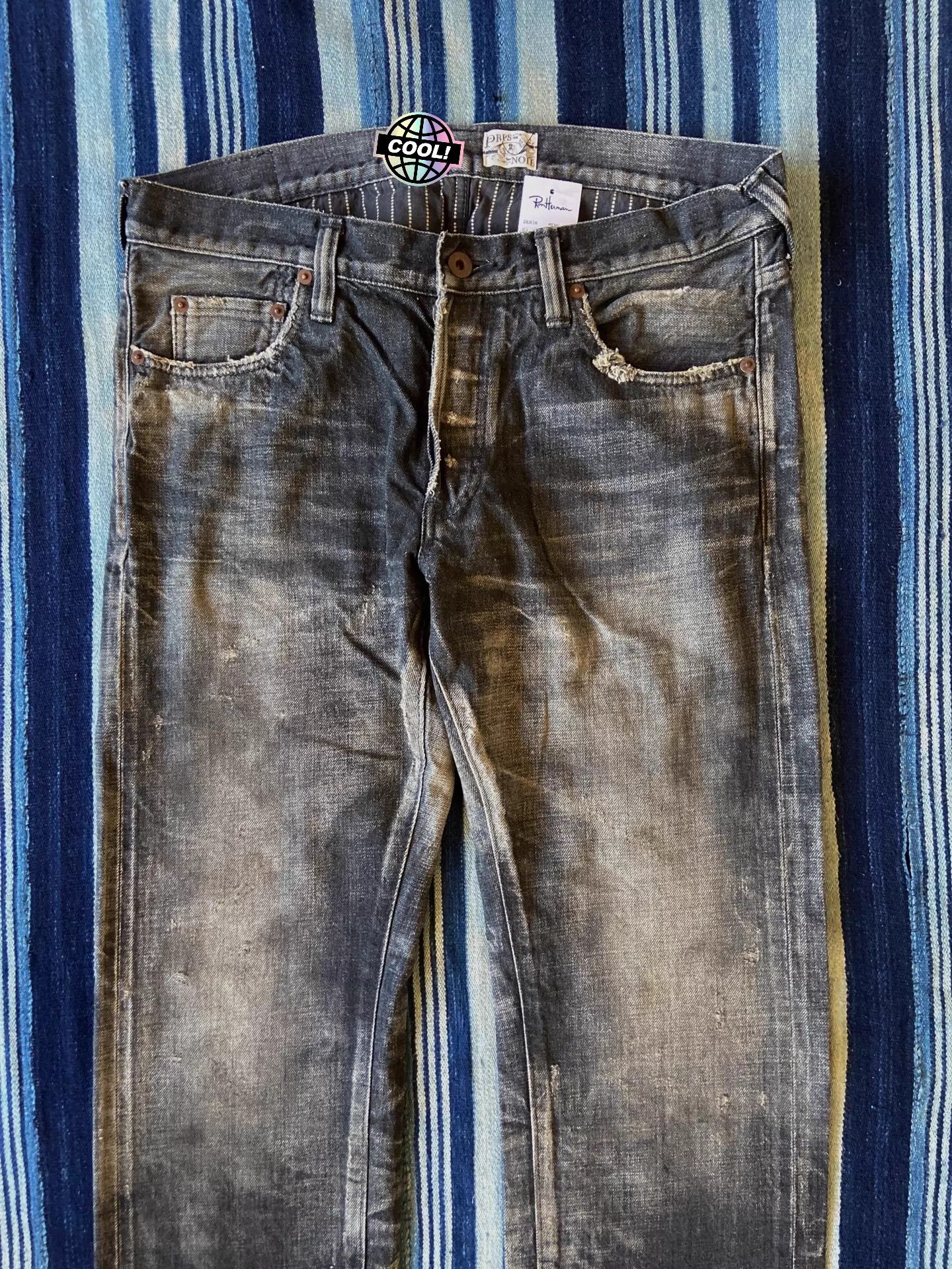 Prps Prps Noir BARRACUDA Heavily Washed Selvedge W34 Size US 34 / EU 50 - 2 Thumbnail