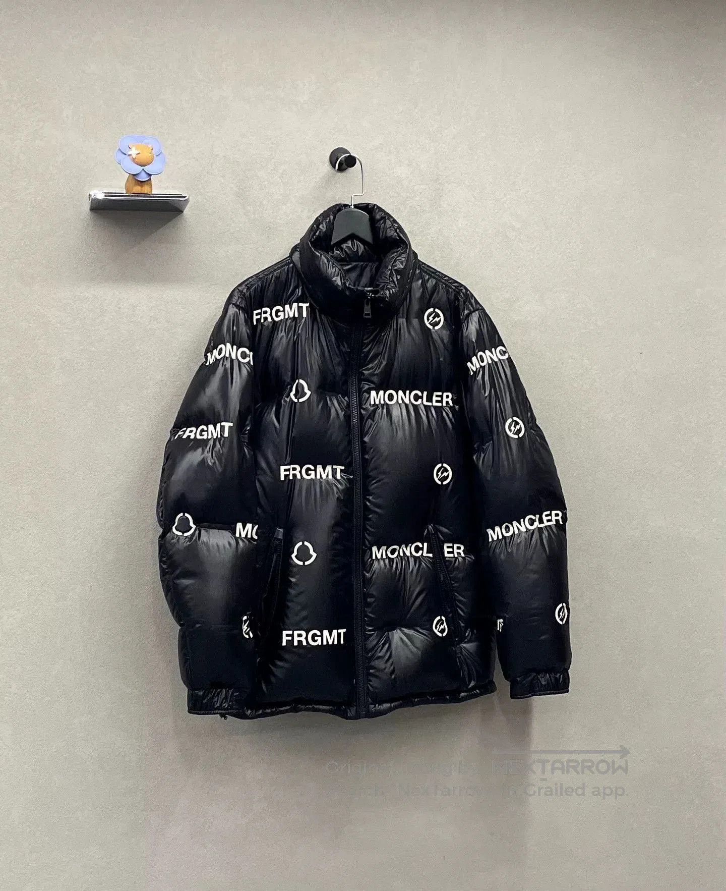 Moncler Moncler x Fragment Black Down Jacket. Size US XL / EU 56 / 4 - 3 Thumbnail