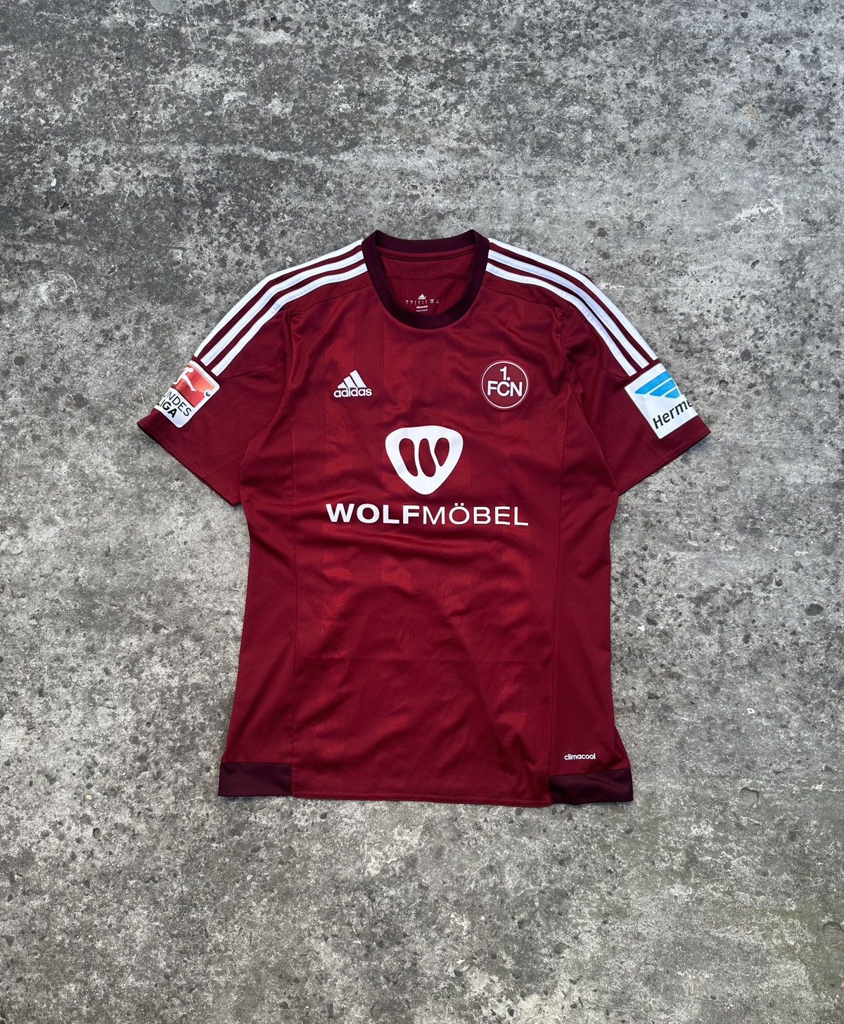 Adidas × Vintage Vintage Adidas 1.FC Nurnberg 27 Hercher Soccer Jersey L RARE Size US L / EU 52-54 / 3 - 1 Thumbnail