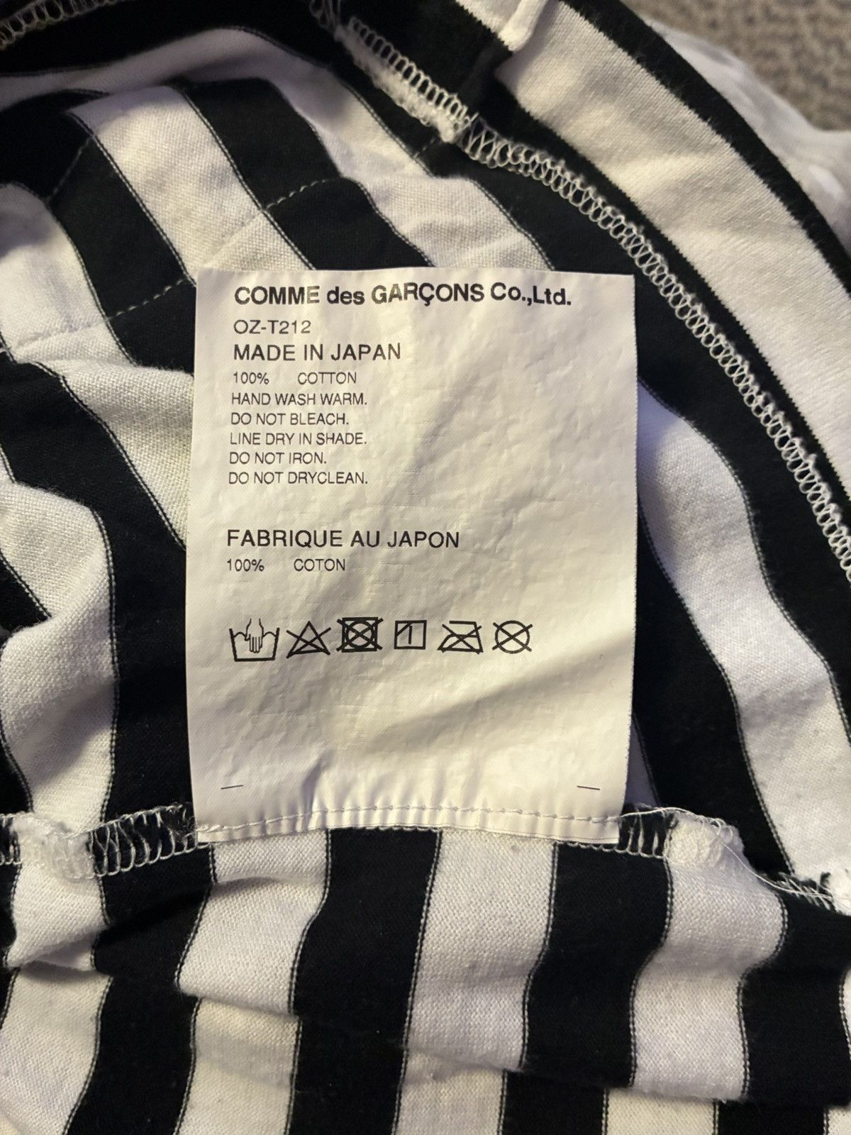 Comme des Garcons Commes Des Garcon striped long sleeve Size US L / EU 52-54 / 3 - 5 Thumbnail