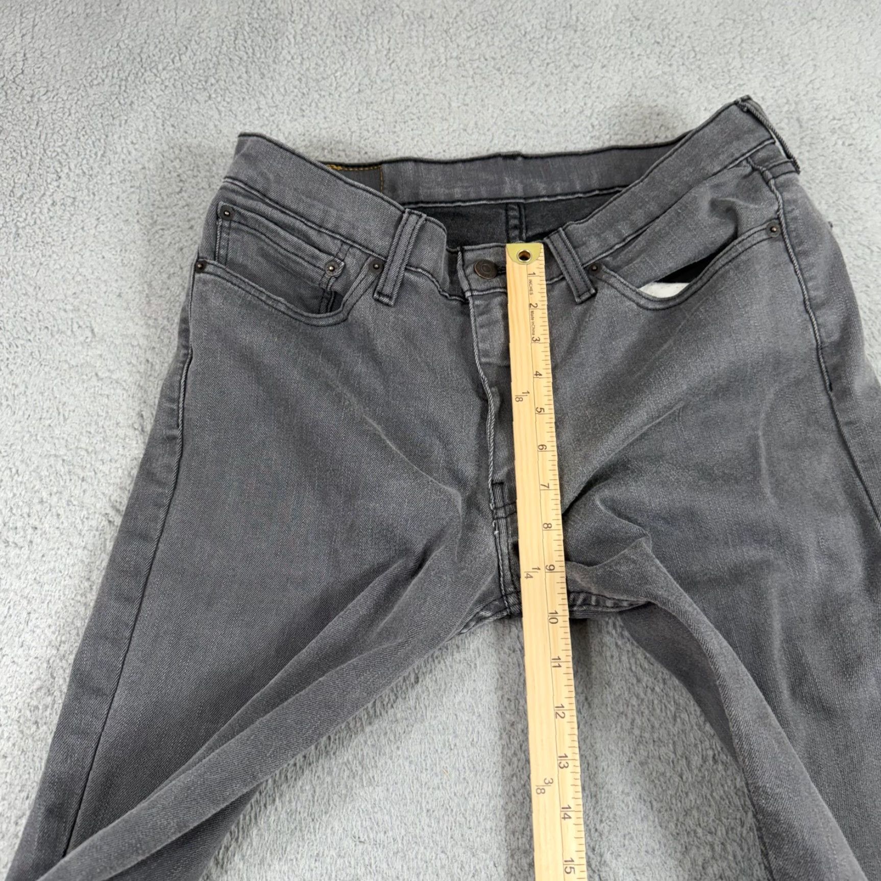 Levi's Levi's 511 Jeans Mens 32x34 Gray Slim Fit Stretch Denim Pants Size US 32 / EU 48 - 4 Thumbnail
