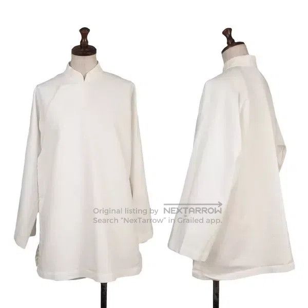 Comme des Garcons Comme des Garcons White vintage Chinese top Size XS / US 0-2 / IT 36-38 - 1 Thumbnail