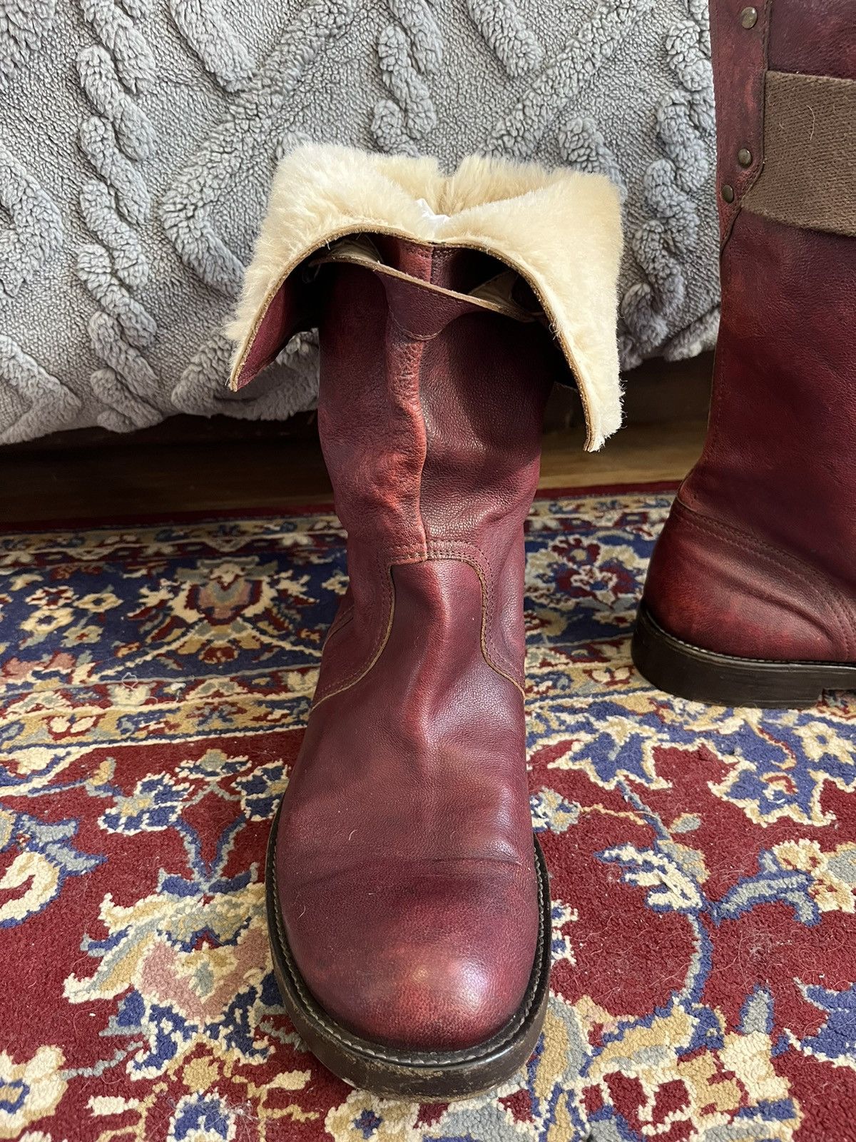 Dries Van Noten Dries Van Noten Vero Cuoio Red leather Winter boot rare🔥 Size US 10 / EU 43 - 14 Thumbnail