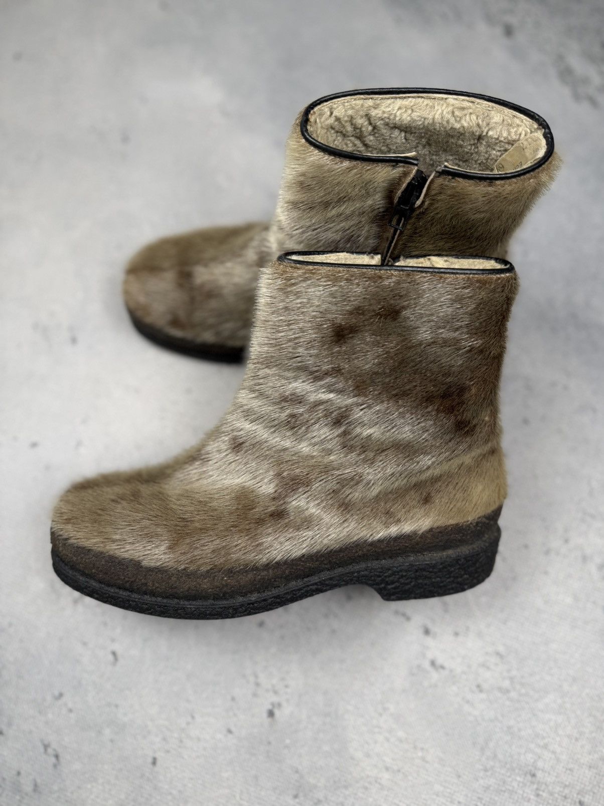 Japanese Brand Vintage Seal Fur Winter Boots Island Arctic Shearling Rare Size US 7.5 / IT 37.5 - 2 Thumbnail