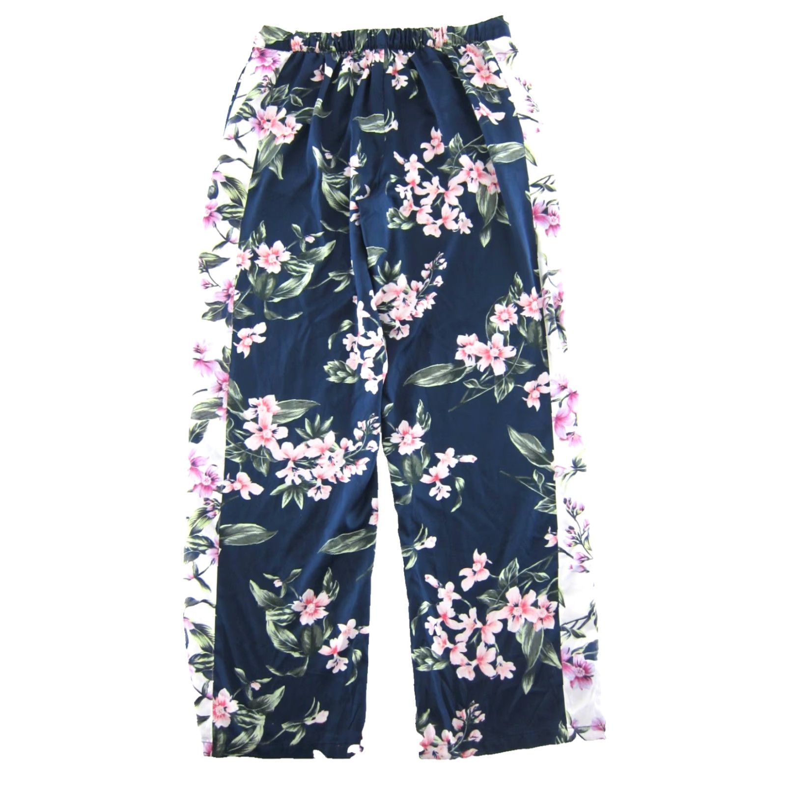 Victoria's Secret Victoria's Secret Blue Pink Floral Pocket Silky Wide Leg Pant Women Medium Size 32" / US 10 / IT 46 - 2 Thumbnail