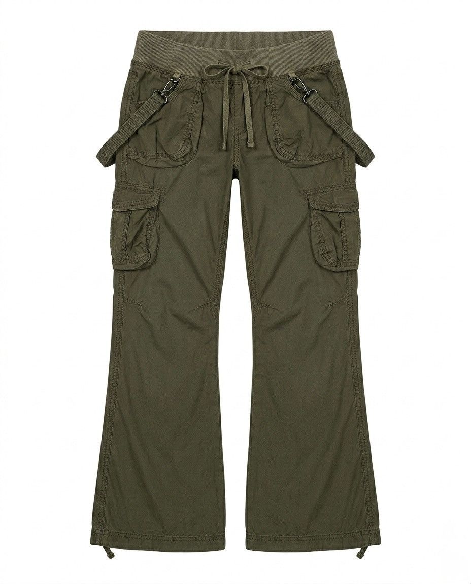 Le Grande Bleu (L.G.B.) GOA suspender flare cargo pants Size US 29 - 1 Thumbnail