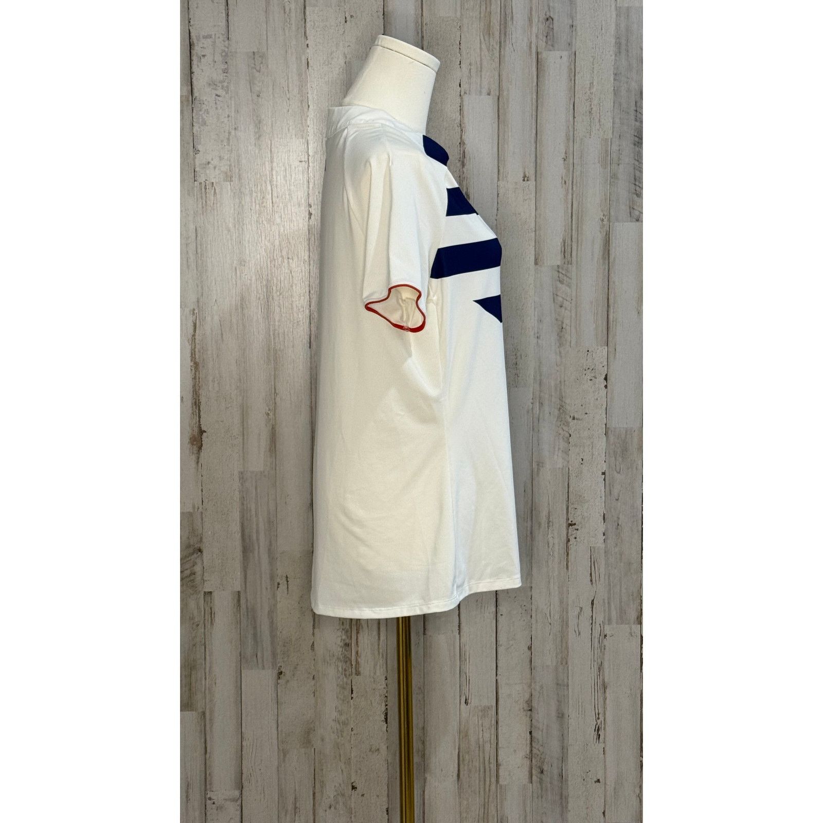 Adidas Adidas Women's Team USA Olympic Polo Shirt White Striped Size M / US 6-8 / IT 42-44 - 7 Thumbnail