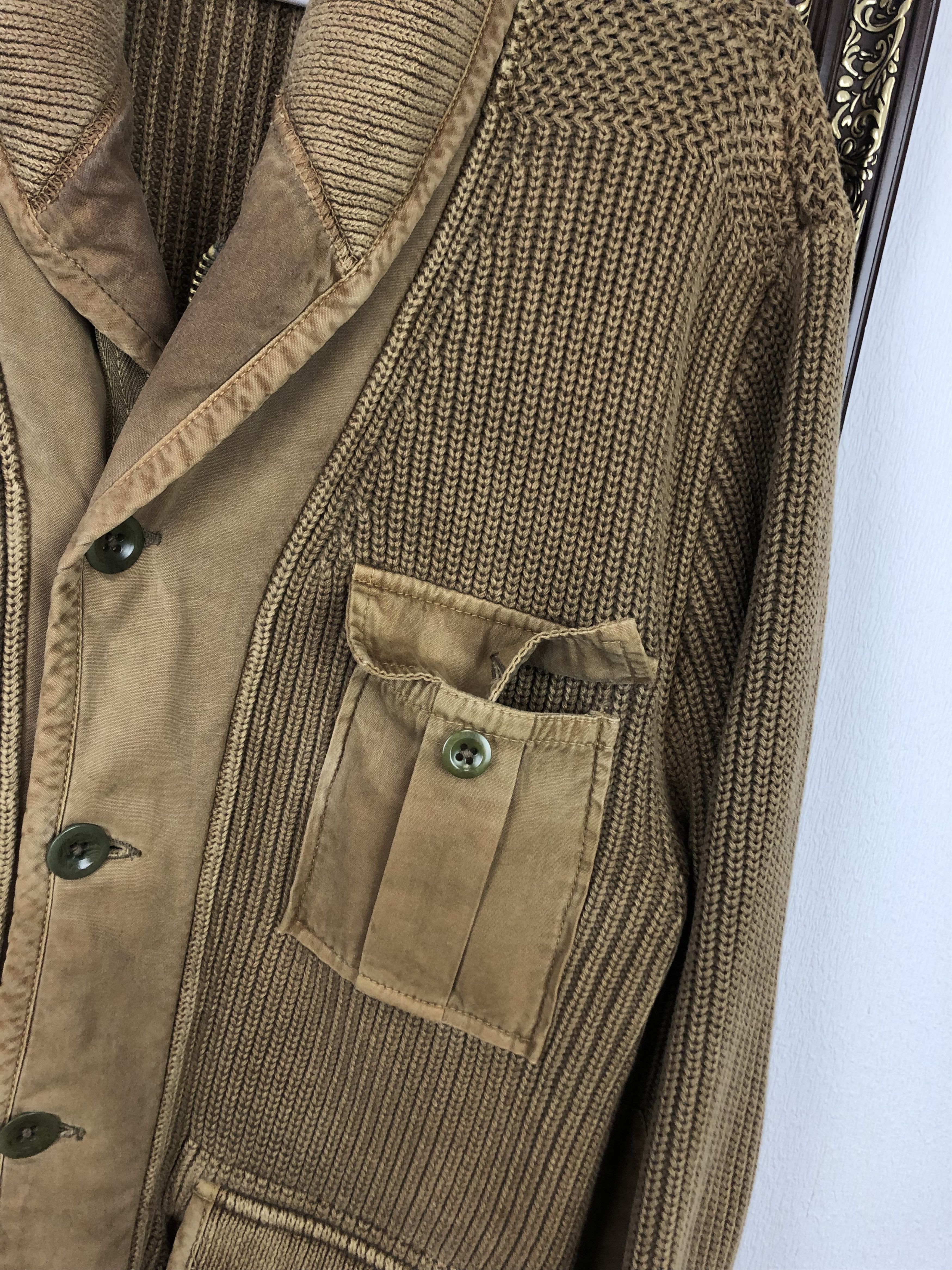 Polo Ralph Lauren Vintage Polo Ralph Lauren Cotton Shawl Collar Cardigan Size US L / EU 52-54 / 3 - 3 Thumbnail