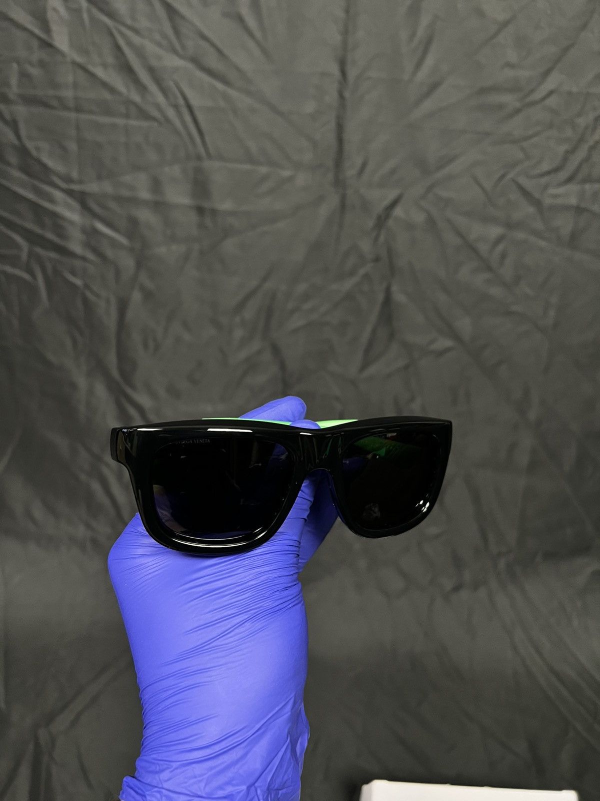Bottega Veneta DSWT Japanese Bottega Veneta BV1233S sunglasses black green Size ONE SIZE - 4 Thumbnail