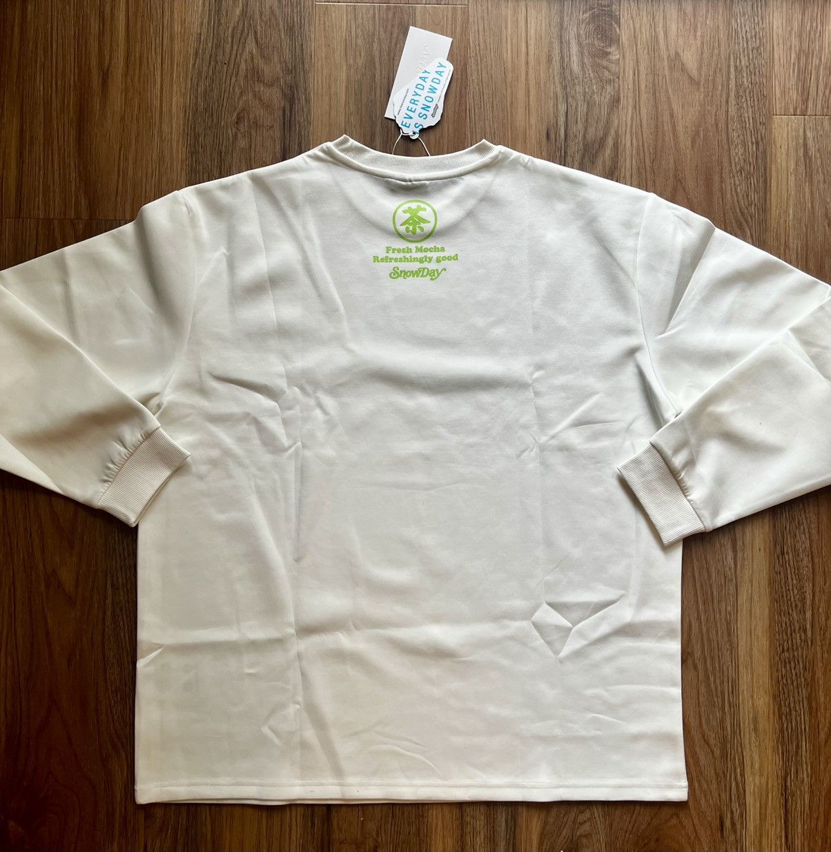 Japanese Brand × Snowday Snow Day Matcha long sleeve Crewneck Size US XL / EU 56 / 4 - 2 Thumbnail