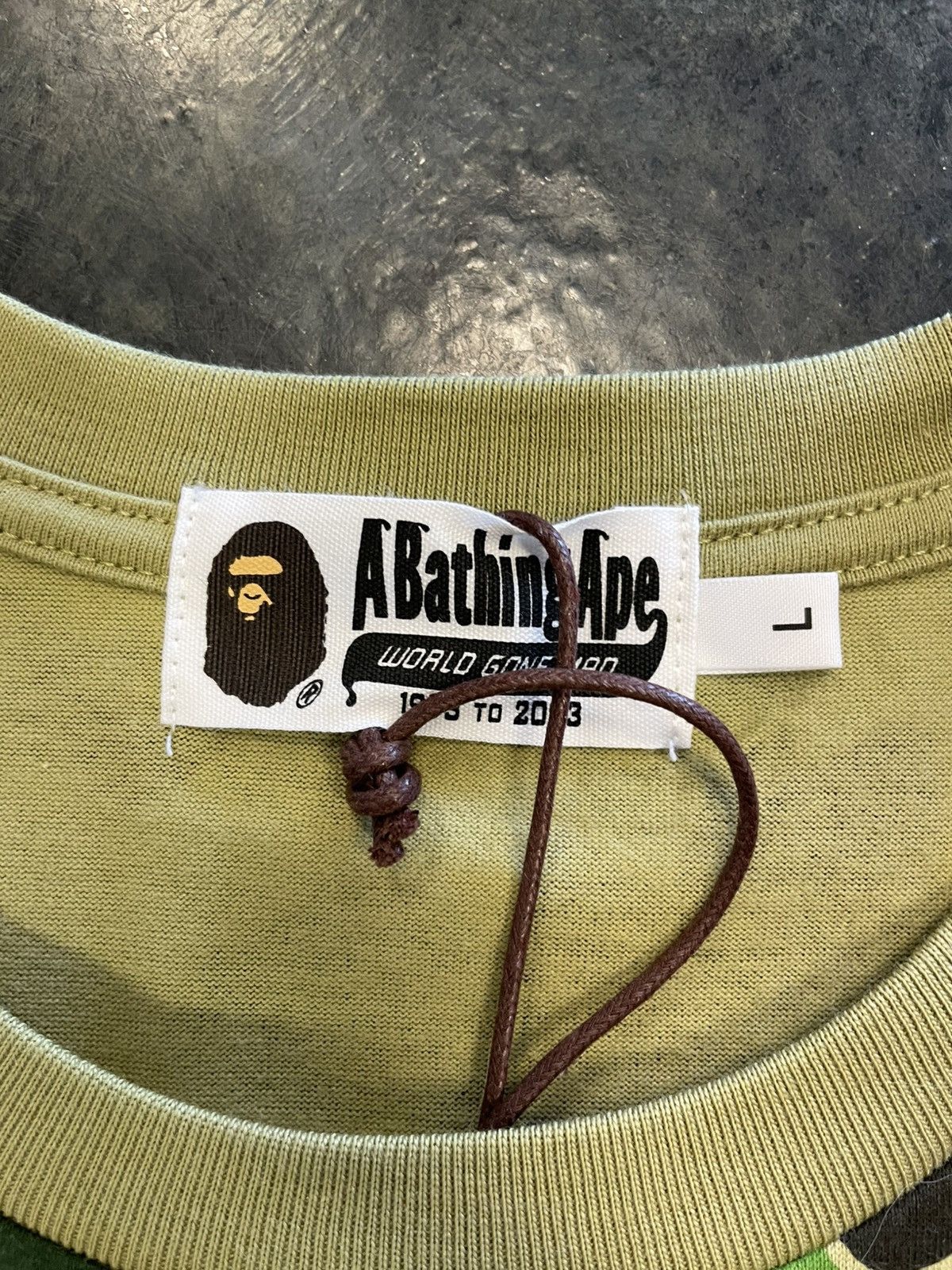 Bape Bape Green Camo Shark Tee Size US L / EU 52-54 / 3 - 4 Thumbnail