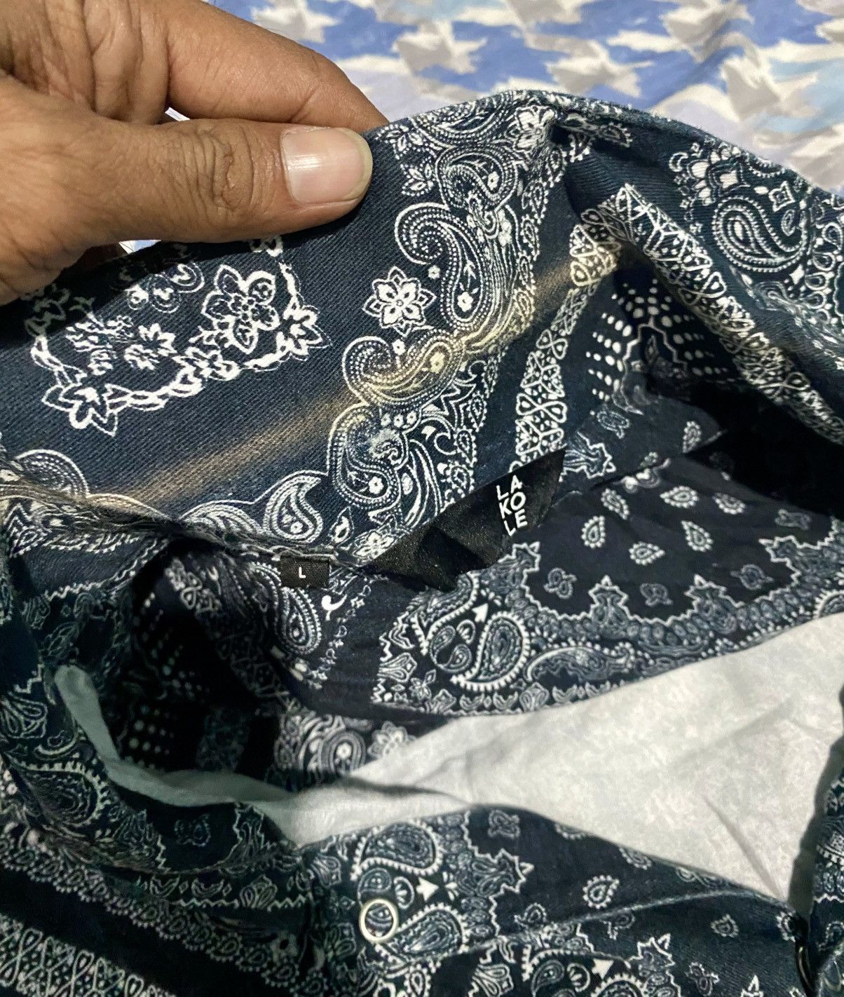 Japanese Brand Lakoke bandana oversize shirt Size US XL / EU 56 / 4 - 5 Thumbnail