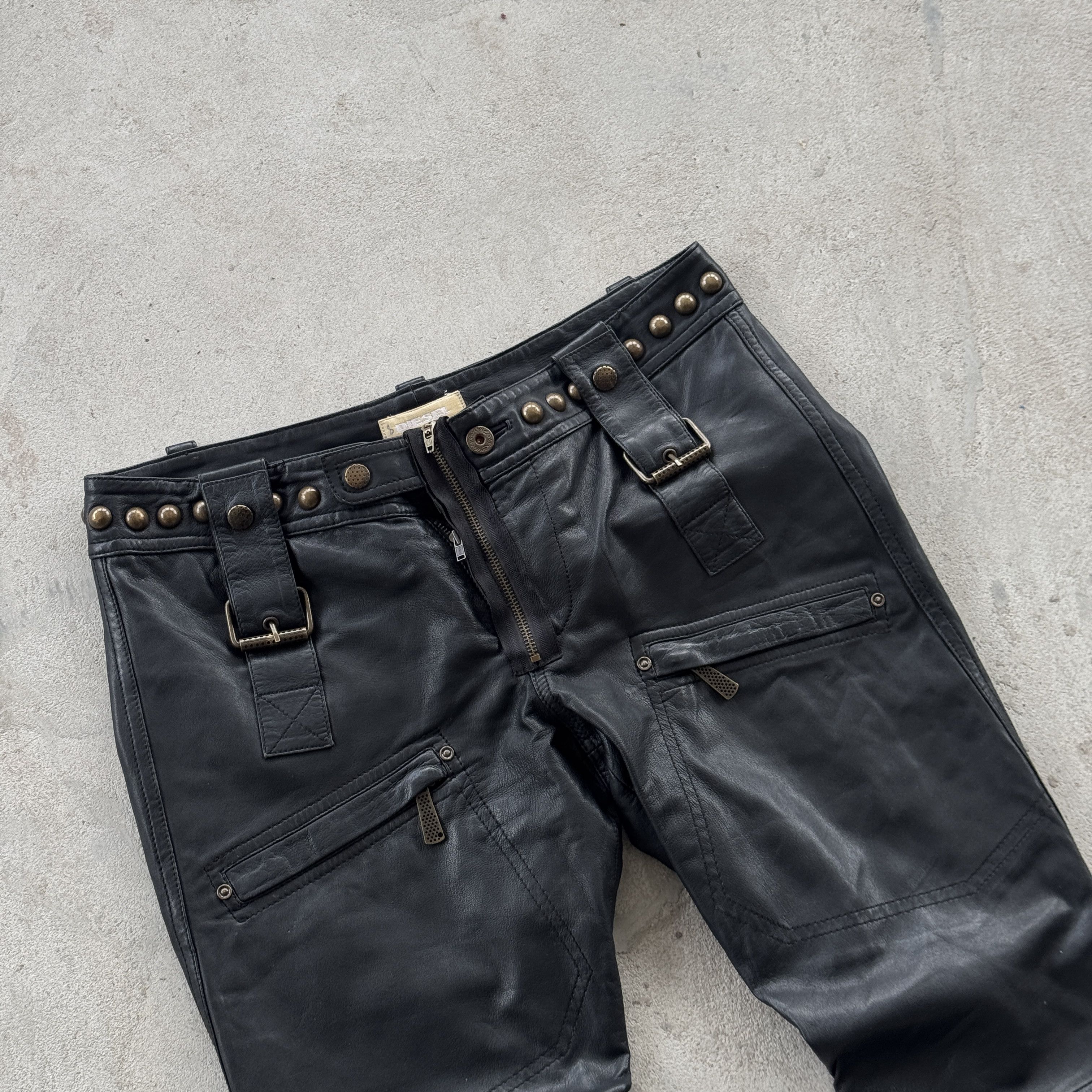 Diesel Vintage Diesel Leather Biker Vest Pants Set Archive Punk Size US M / EU 48-50 / 2 - 10 Thumbnail