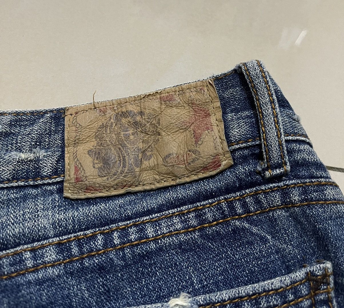 Hysteric Glamour Flare Jeans chouette distressed thunder denim low rise Size US 32 / EU 48 - 21 Thumbnail