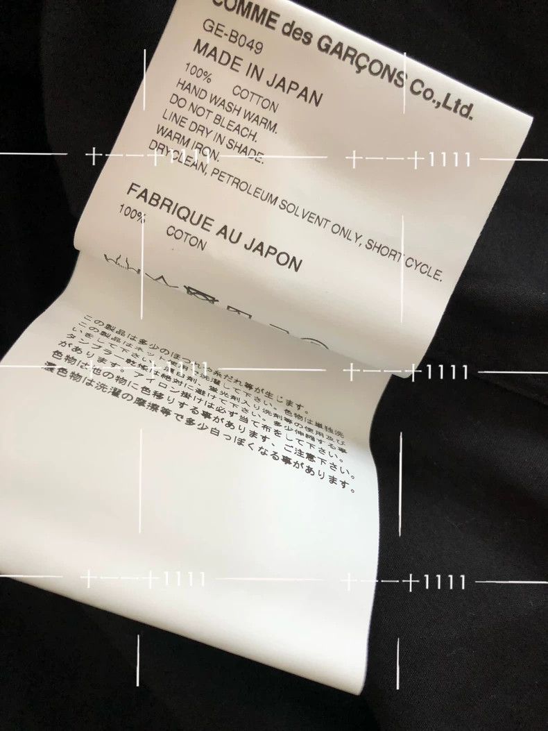 Comme des Garcons Comme Des Garcons Mainline sleeve cut-out pointed collar s Size S / US 4 / IT 40 - 8 Thumbnail
