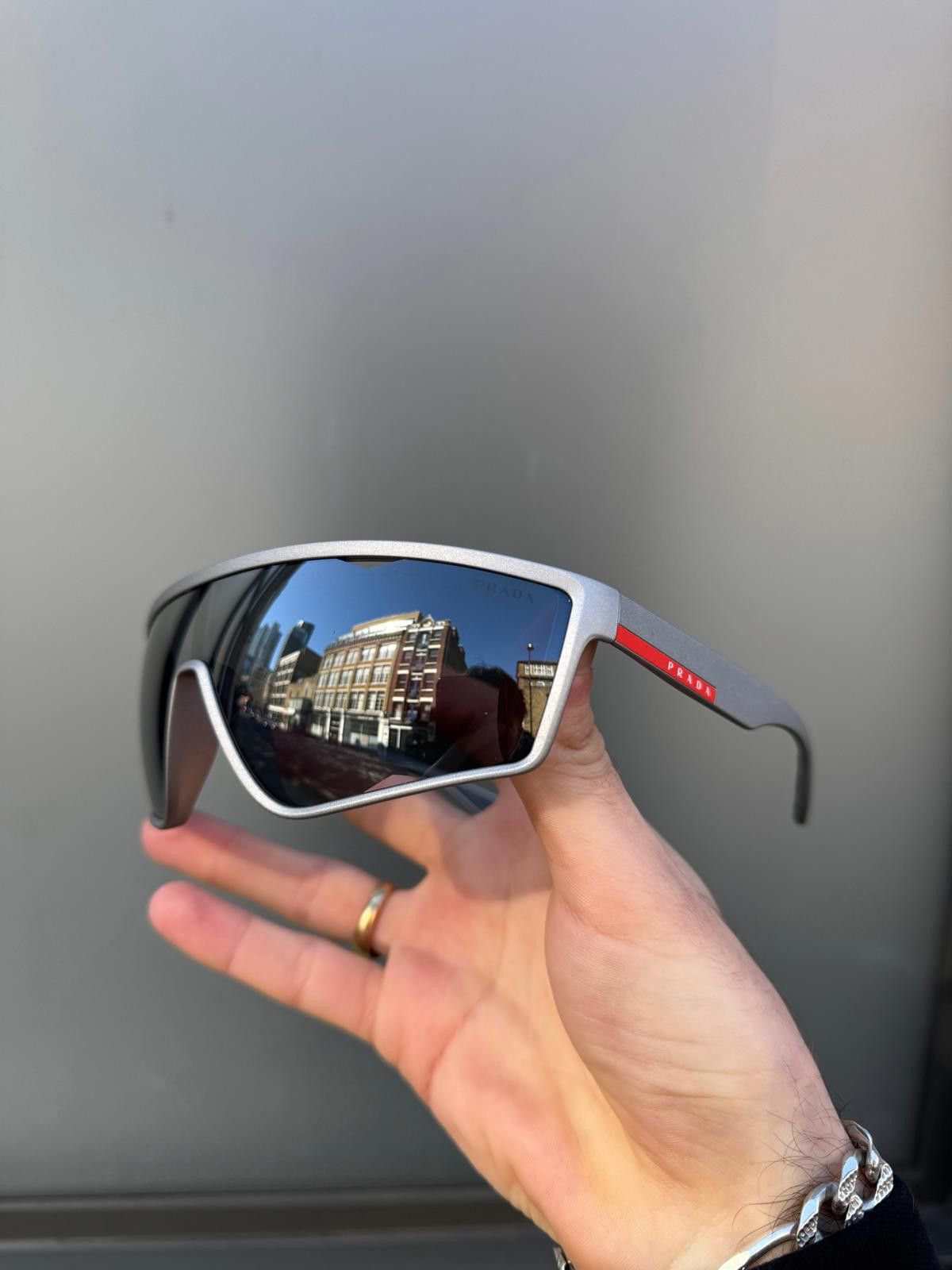 Prada Prada Linea Rossa Sunglasses Size ONE SIZE - 4 Thumbnail