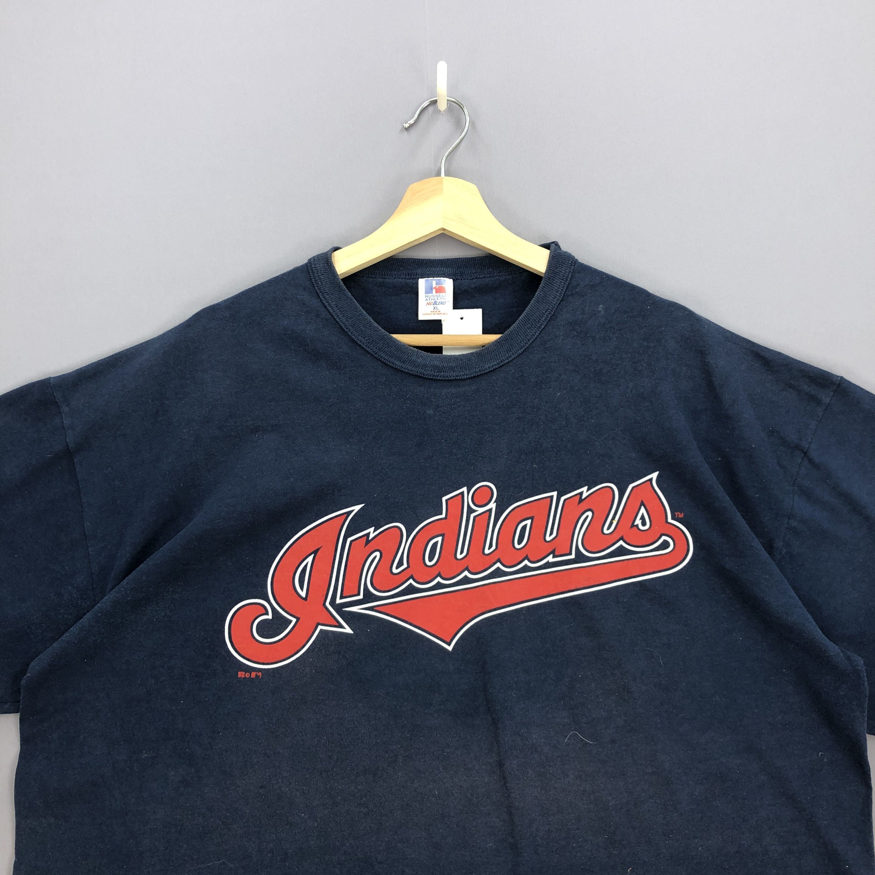 Russell Athletic Vintage 90s Indians T Shirt Sportswear MLB Crewneck Tees Size US XL / EU 56 / 4 - 2 Thumbnail