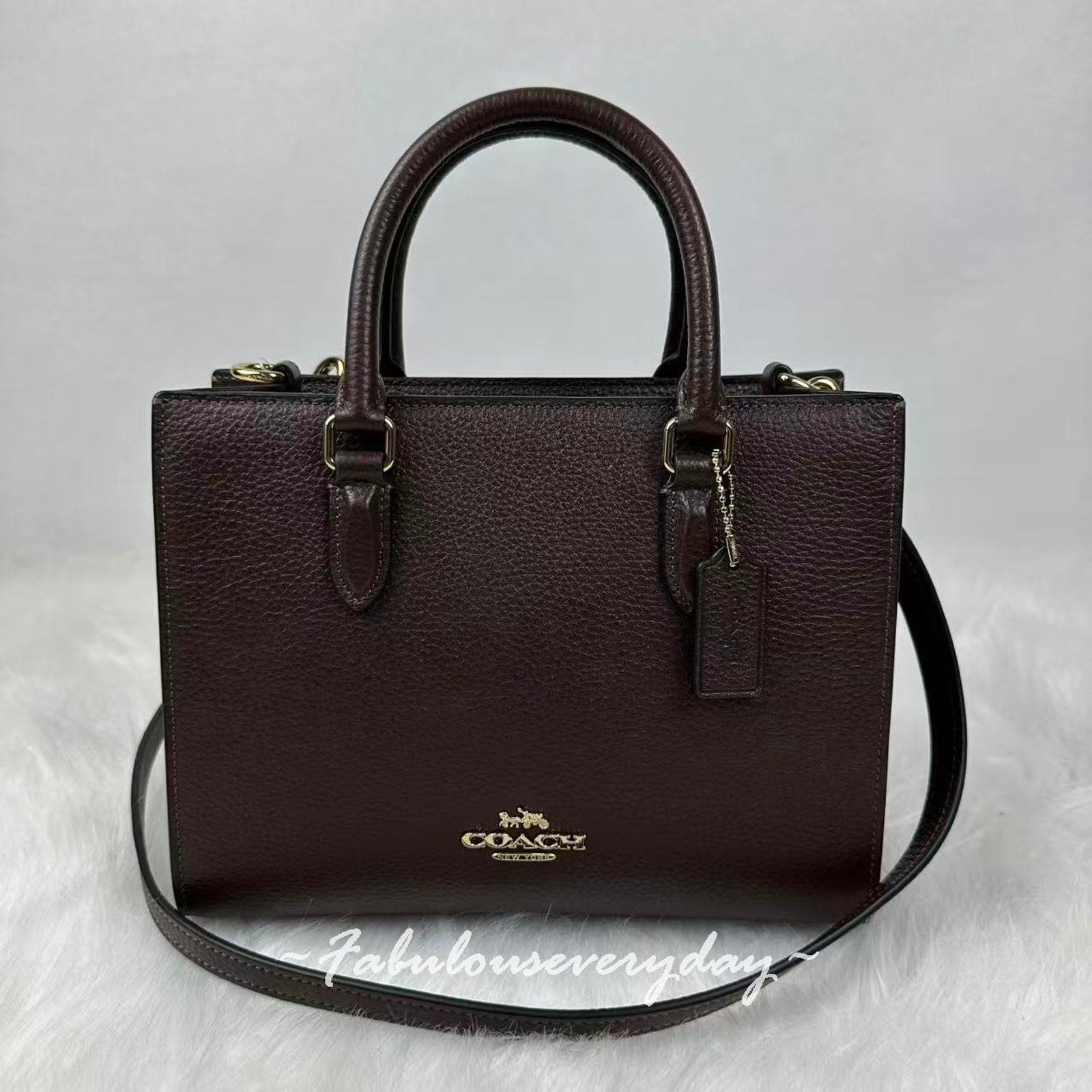 Coach Coach Maggie Small Tote Bag Crossbody Leather/Maple CY668 Size ONE SIZE - 1 Thumbnail