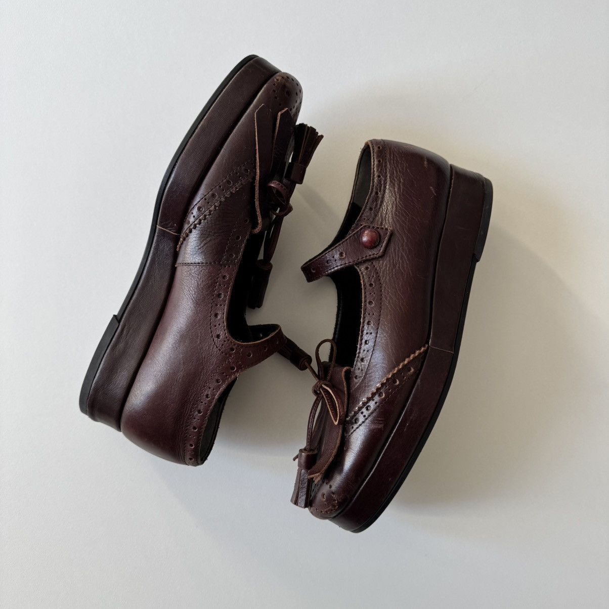 Comme des Garcons Tricot Comme Des Garcons Brown Tassel Mary Jane Loafers Size US 5.5 / IT 35.5 - 4 Thumbnail