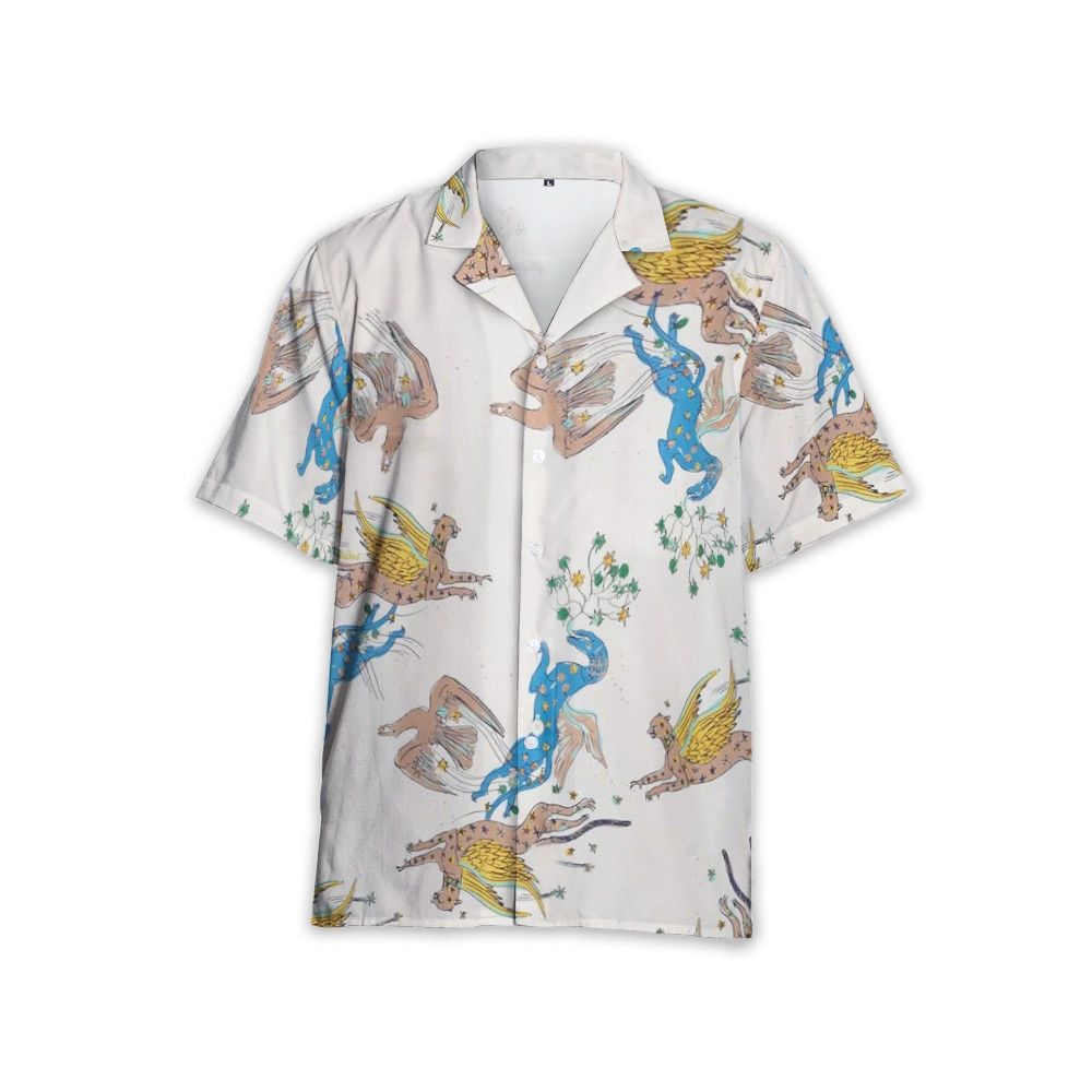 Designer Camp-Collar Shirt – Neutrals | Allover Graphic Statement Size US S / EU 44-46 / 1 - 3 Thumbnail