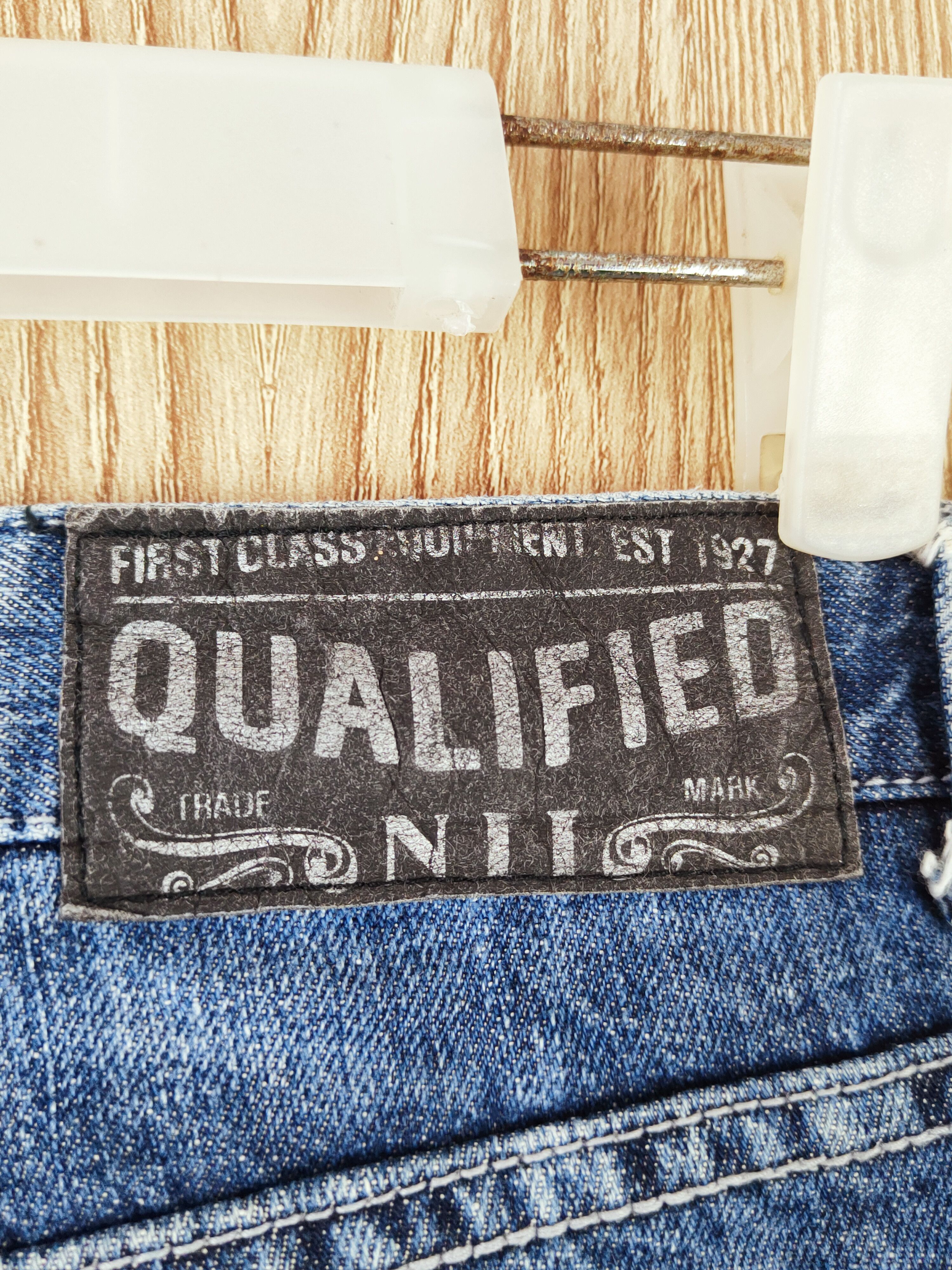 Japanese Brand × Vintage Nii Blue Distressed Ripped Jeans #W891 Size 29" - 7 Thumbnail