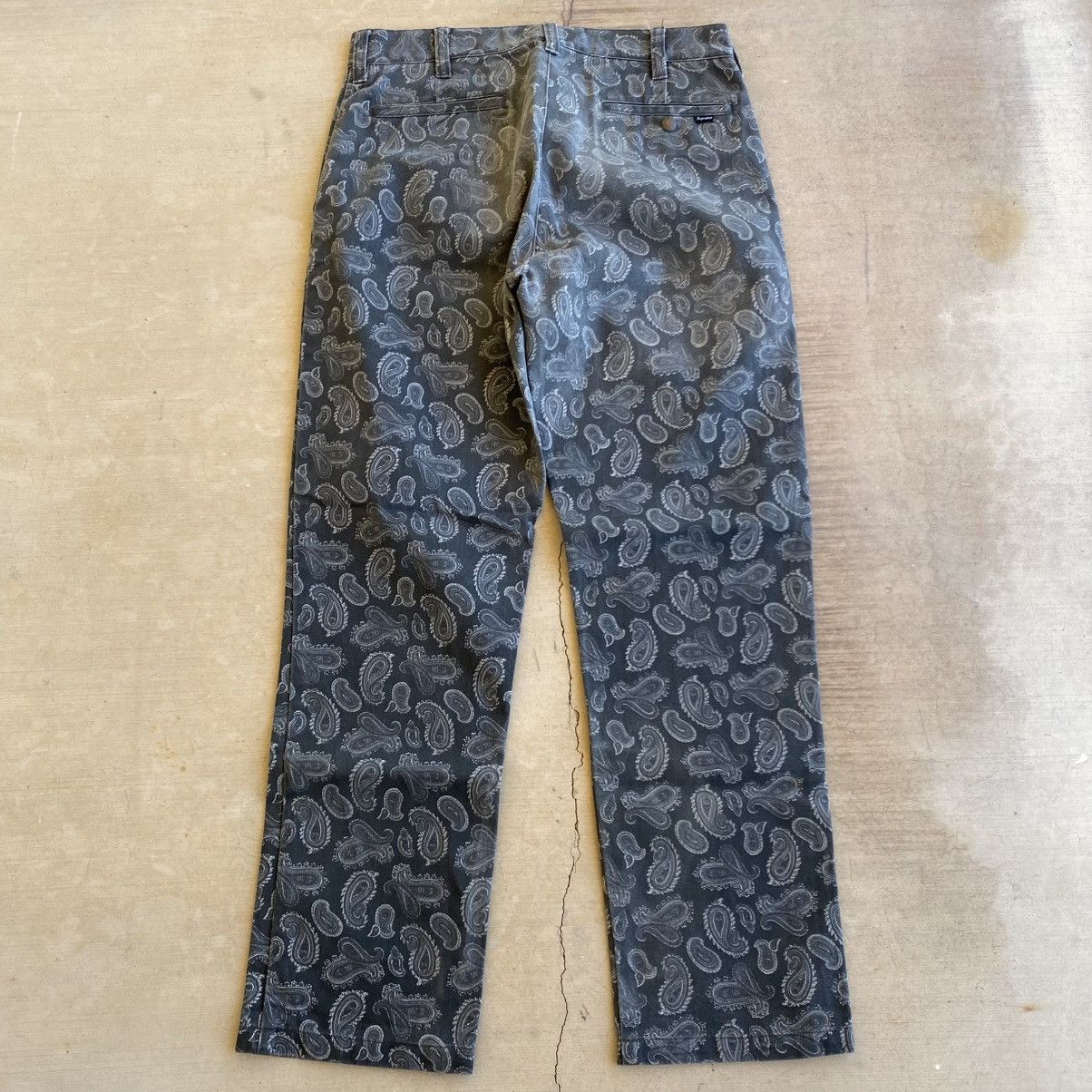 Supreme Supreme Paisley Work Pants Grey 2013 Designer Grunge Vintage Size US 32 / EU 48 - 3 Thumbnail