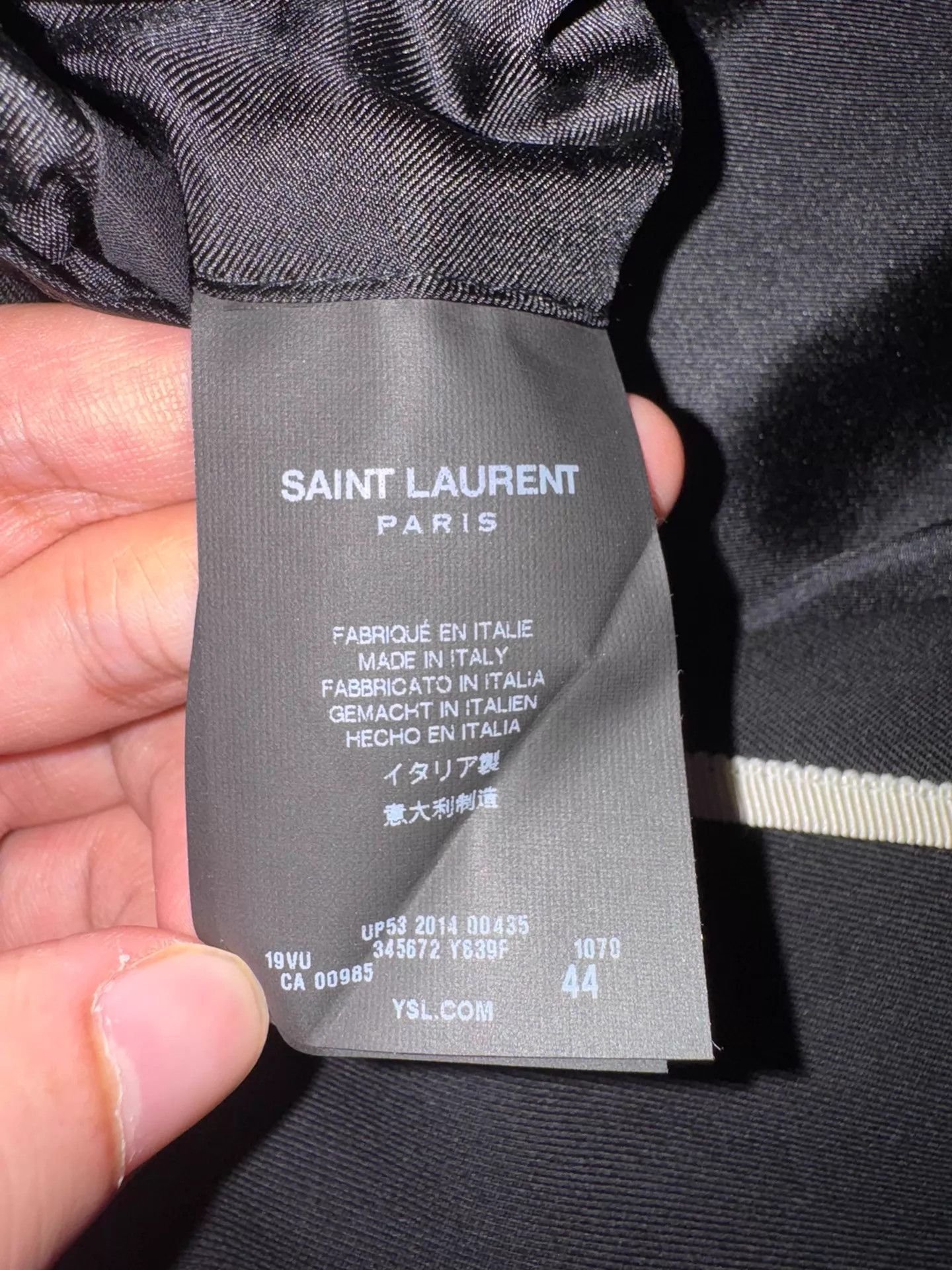 Saint Laurent Paris Saint Laurent black & white wool silk blazer 44 new with tags Size 44R - 4 Thumbnail
