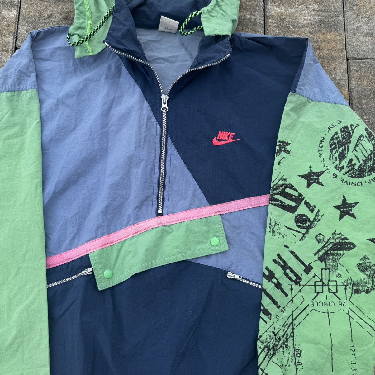 Nike Vintage 90s Nike Nylon Light Zip Windbreaker Track Jacket Size US L / EU 52-54 / 3 - 5 Thumbnail