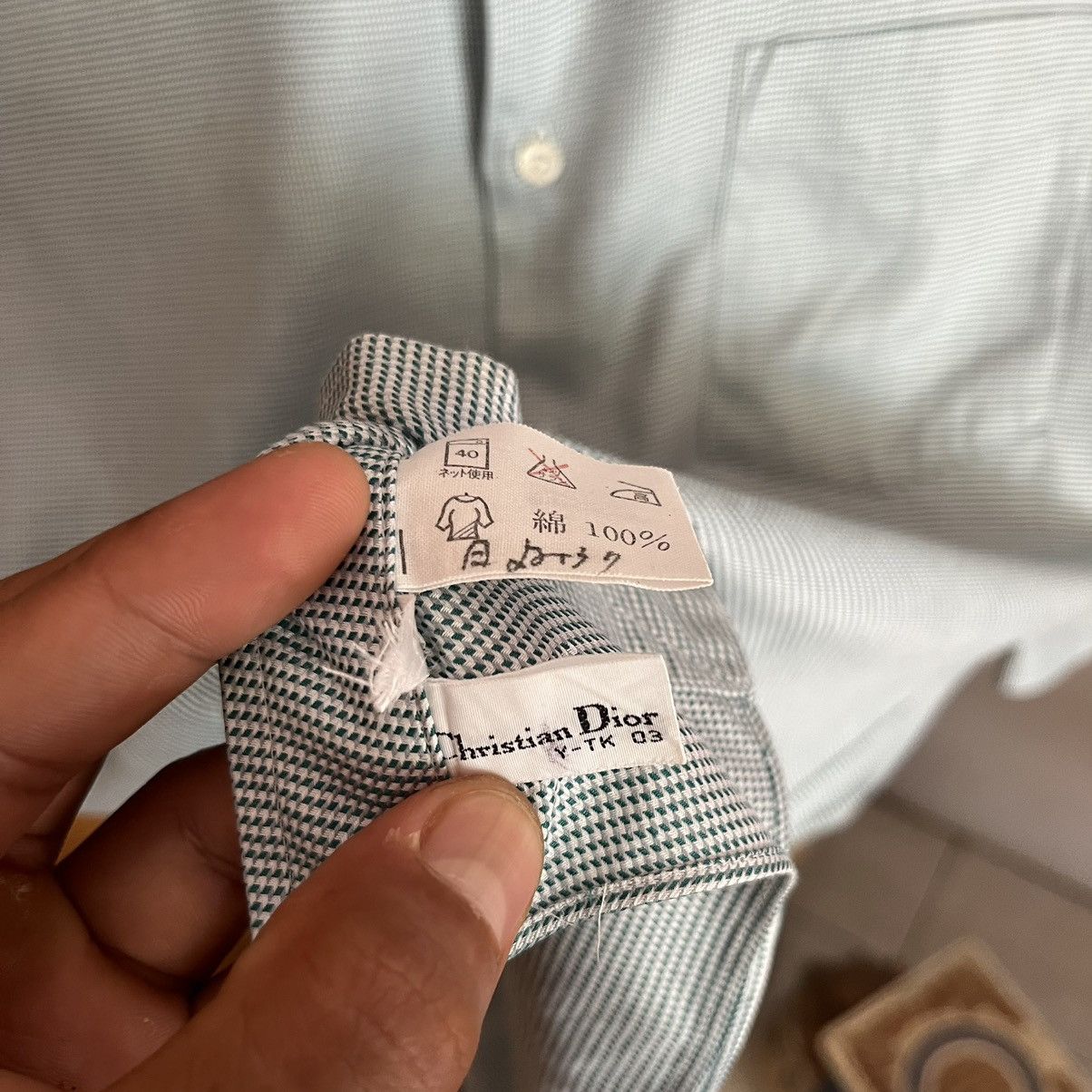Dior Hedi Slimane - Christian Dior Monsieur Sanghai Shirt Size US L / EU 52-54 / 3 - 7 Thumbnail
