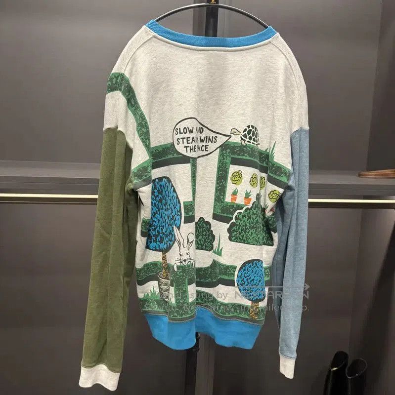 Burberry Burberry Colorful Cotton Women's Sweatshirt. Size L / US 10 / IT 46 - 2 Thumbnail