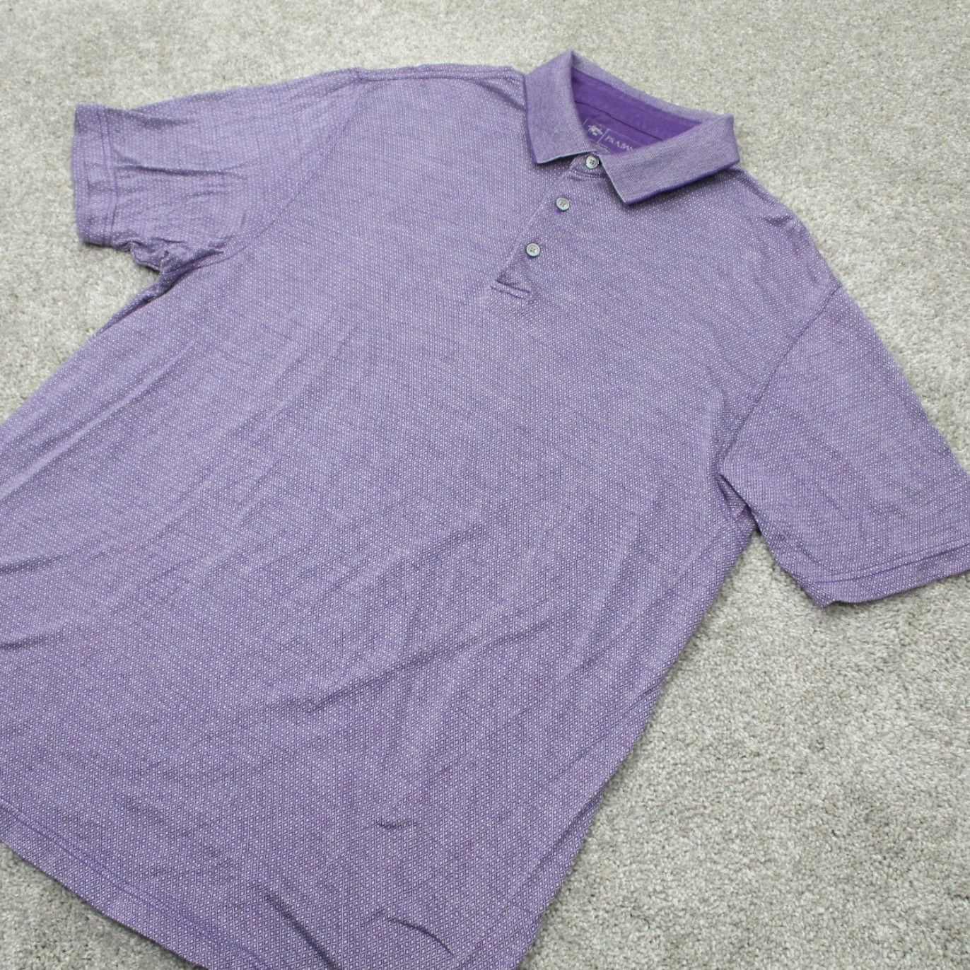 Jos. A. Bank Jos. A. Bank Leadbetter Golf Polo Shirt Mens Large Purple 100% Cotton S/S Pullover Size US L / EU 52-54 / 3 - 3 Thumbnail