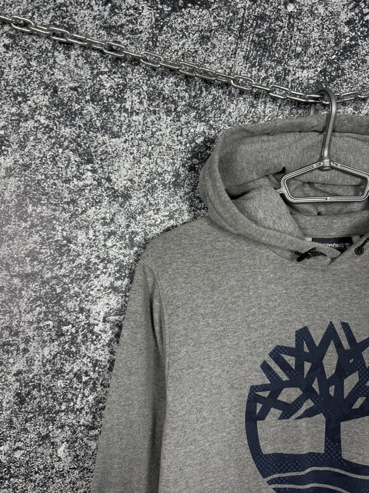 Timberland Men’s Timberland Hoodie Big Logo Grey Pullover Size S Size US S / EU 44-46 / 1 - 3 Thumbnail