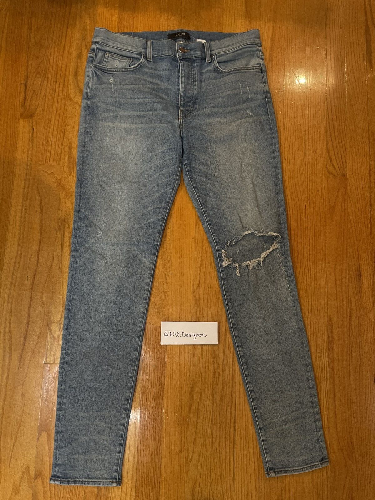 Amiri Amiri Plain Distressed Jeans Size US 38 / EU 54 - 1 Thumbnail
