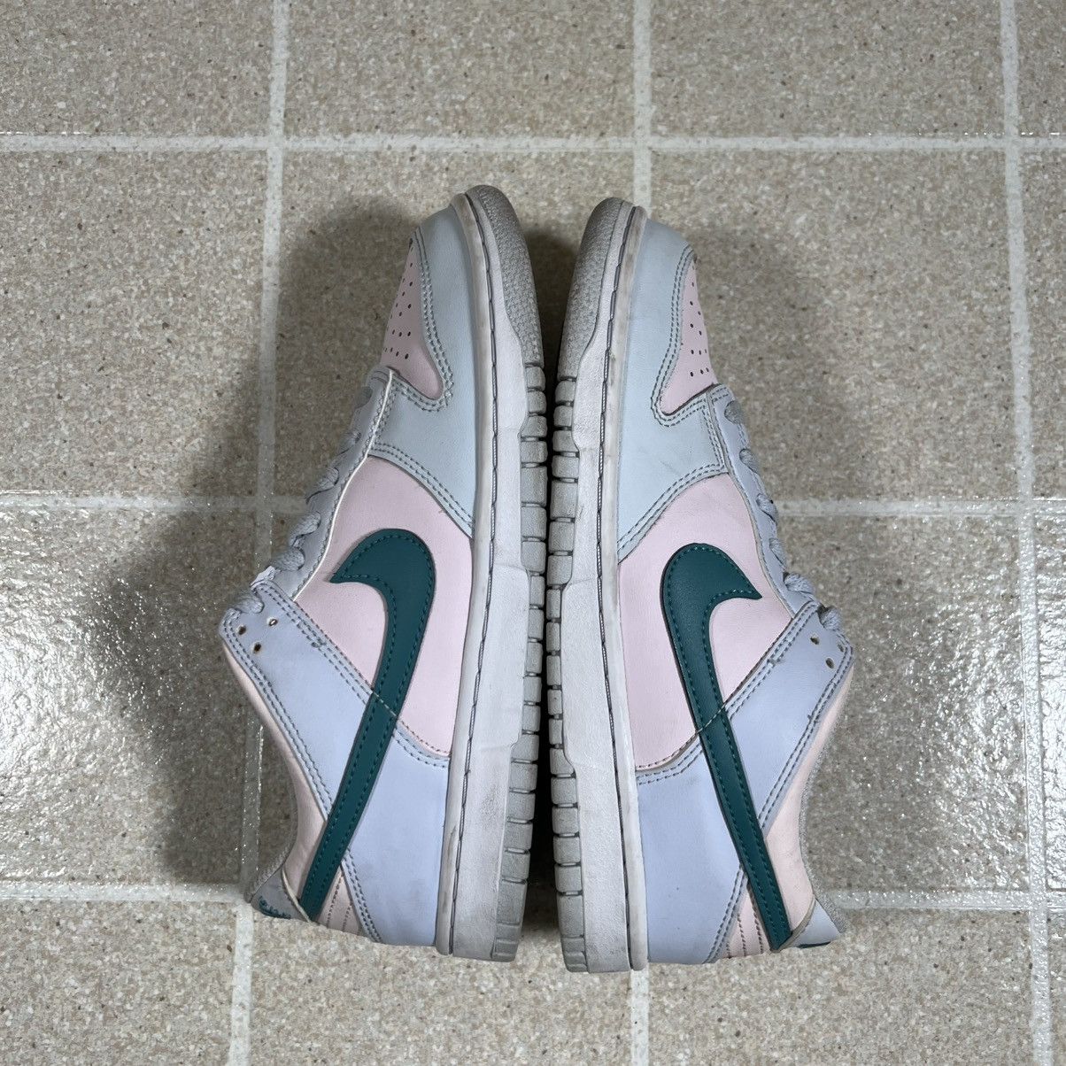 Nike Nike Dunk Low Mineral Teal Shoes Grey Teal Pink Leather Size US 8.5 / IT 38.5 - 6 Thumbnail