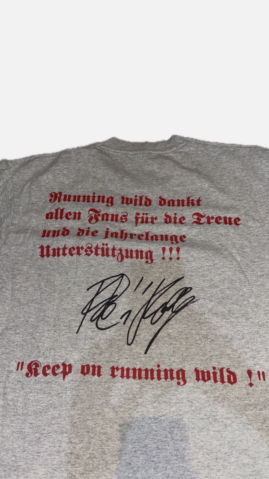 Band Tees 1993 Running Wild Single-stich LS Size US XL / EU 56 / 4 - 2 Thumbnail