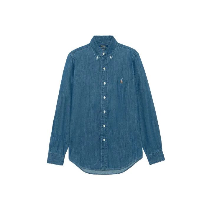 Polo Ralph Lauren Polo Ralph Lauren FW21 Logo Denim Long-Sleeve Shirt Size US S / EU 44-46 / 1 - 1 Thumbnail