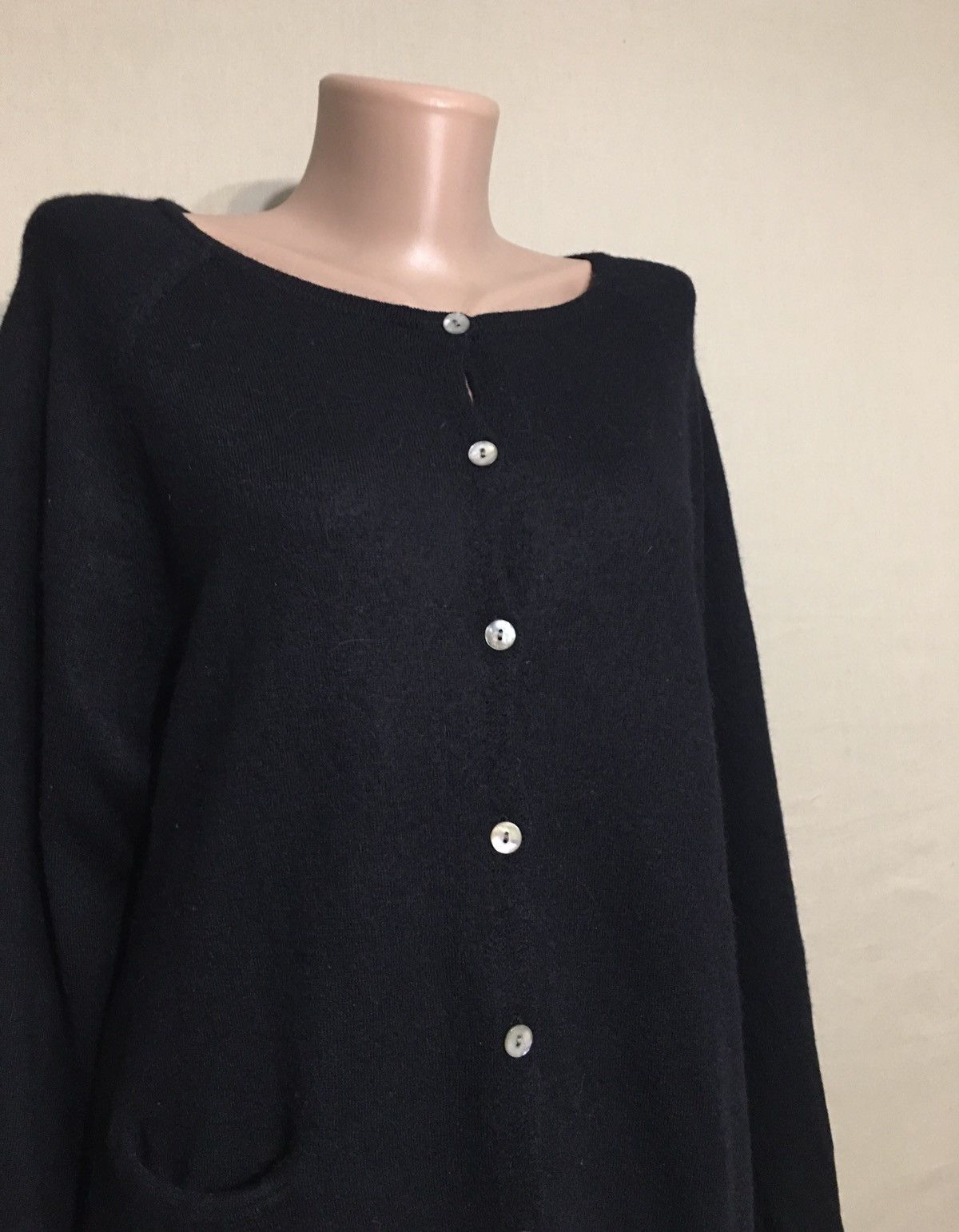 Gudrun Sjoden Gurdun Sjoden Black Organic Wool Cardigan Sweater XL Size XL / US 12-14 / IT 48-50 - 4 Thumbnail
