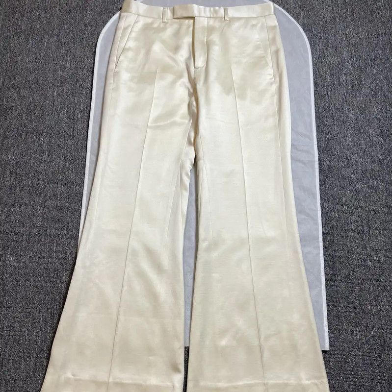 Dior Dior Men's Cream Wool Casual Pants 0089 Size US 38 / EU 54 - 1 Thumbnail
